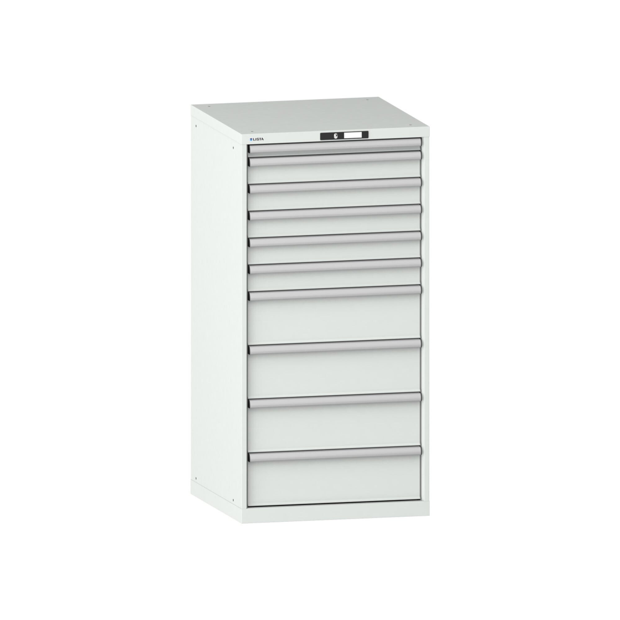 LISTA Werkzeugschrank Lista Schubladenschrank 36x36E (BxTxH) 717x725x1450mm KEY Lock R7035