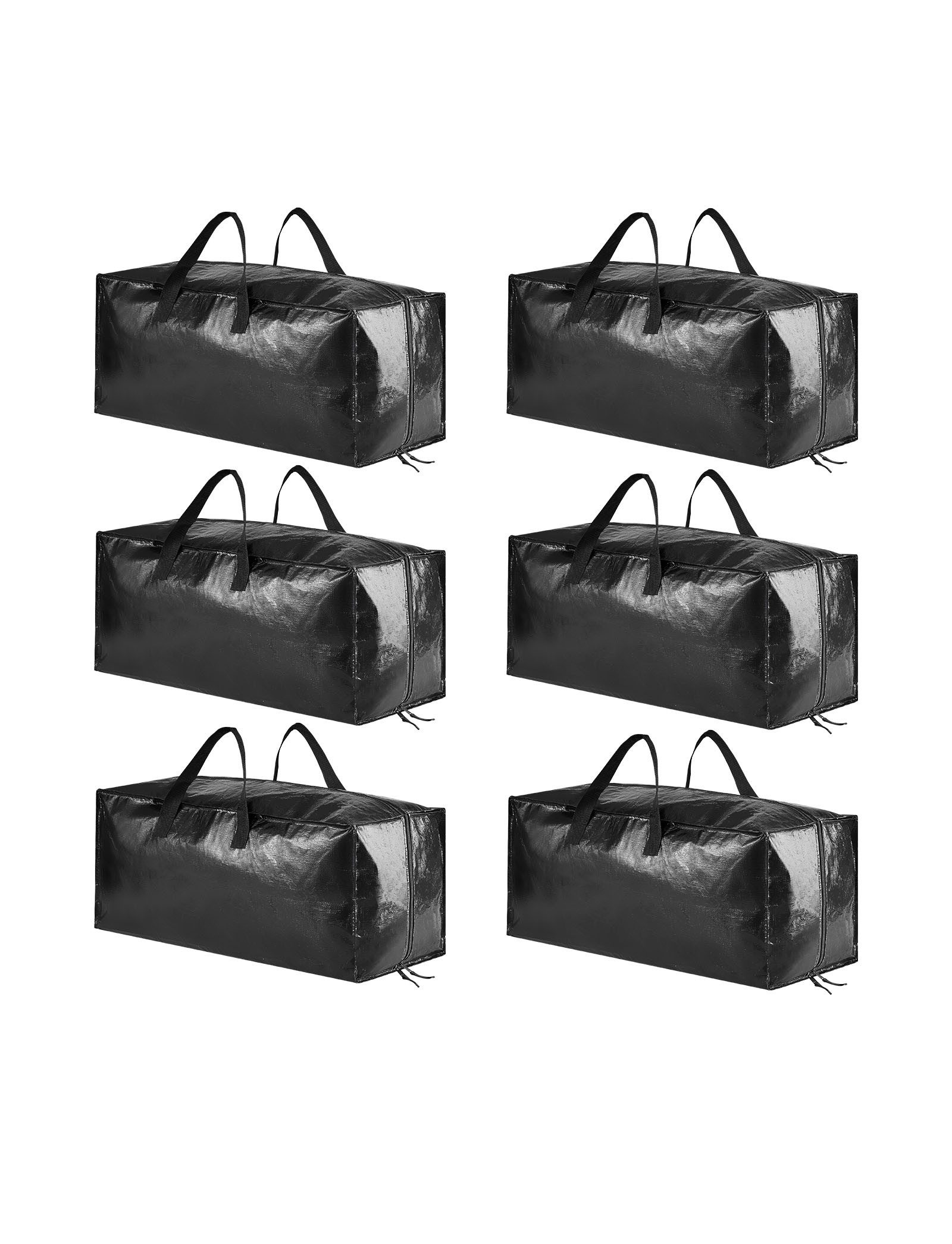 SpaceAid Aufbewahrungstasche Extra große Umzugstaschen (robuste Aufbewahrungsbeutel mit Doppelreißverschluss, 6-tlg)