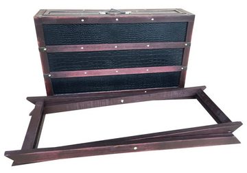 Aubaho Beistelltisch Beistelltisch Klapptisch Koffertisch Tisch Koffer Kommode Retro Konsole Vintage