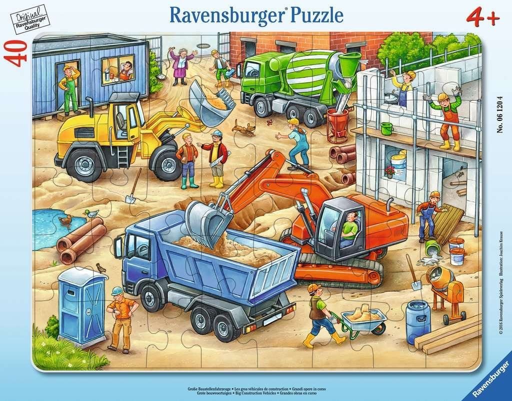 Ravensburger Пазлы Ravensburger 61204 Пазлы 30-48 Teile Baustellenfahrzeuge, 30 Пазлыteile