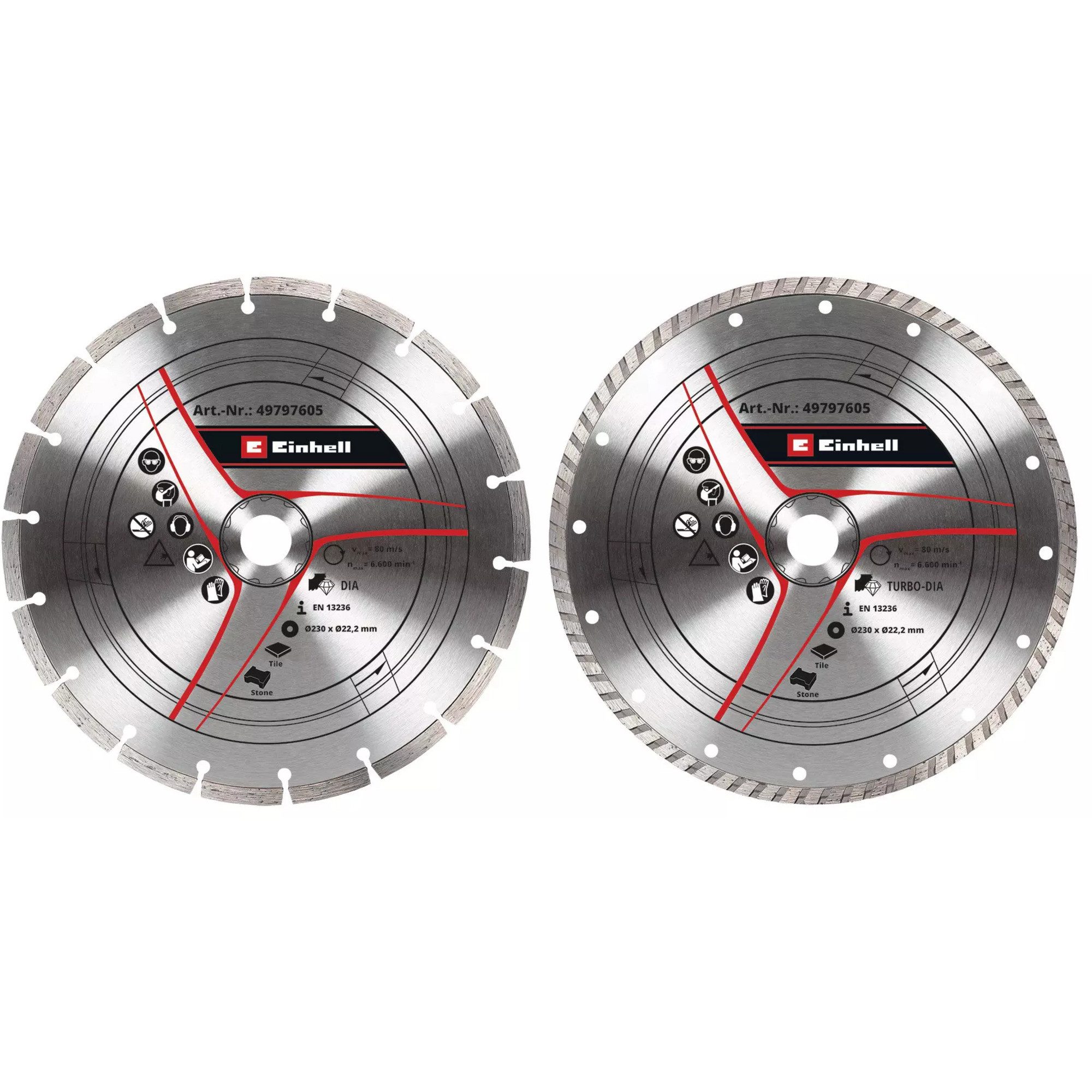 Einhell Sägeblatt EINHELL Turbo-Diamant-Trennscheibe, Ø 230 x 22,23