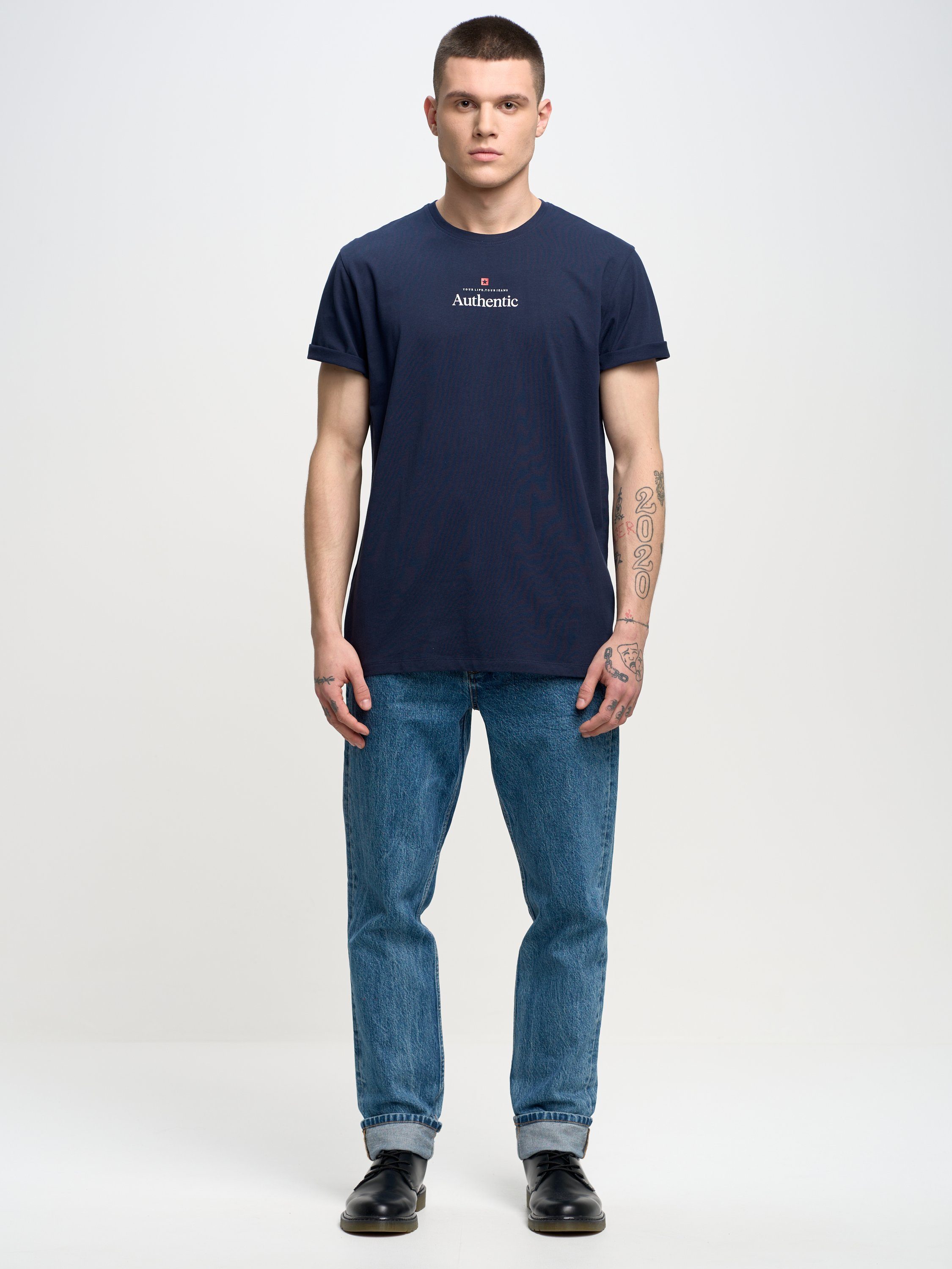 BIG STAR T-Shirt TECHMUNEN marine