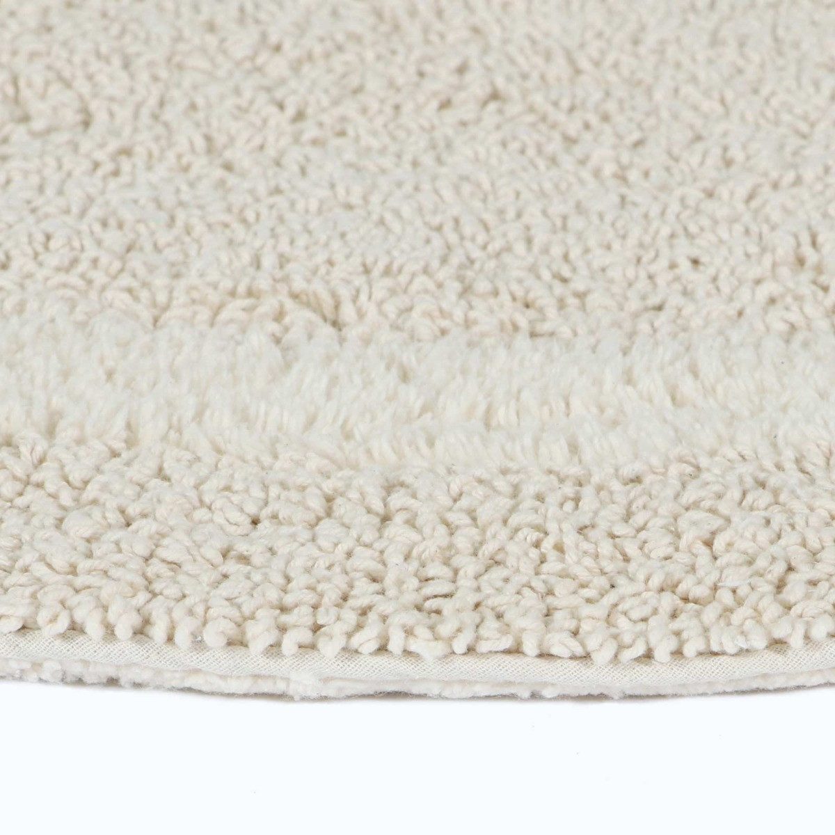 Homescapes Badematte Duschvorleger creme 50x50 cm aus 100% Baumwolle, Höhe 20 mm, Baumwolle, quadratisch, 50 x 50 cm – Bild 4 von 5