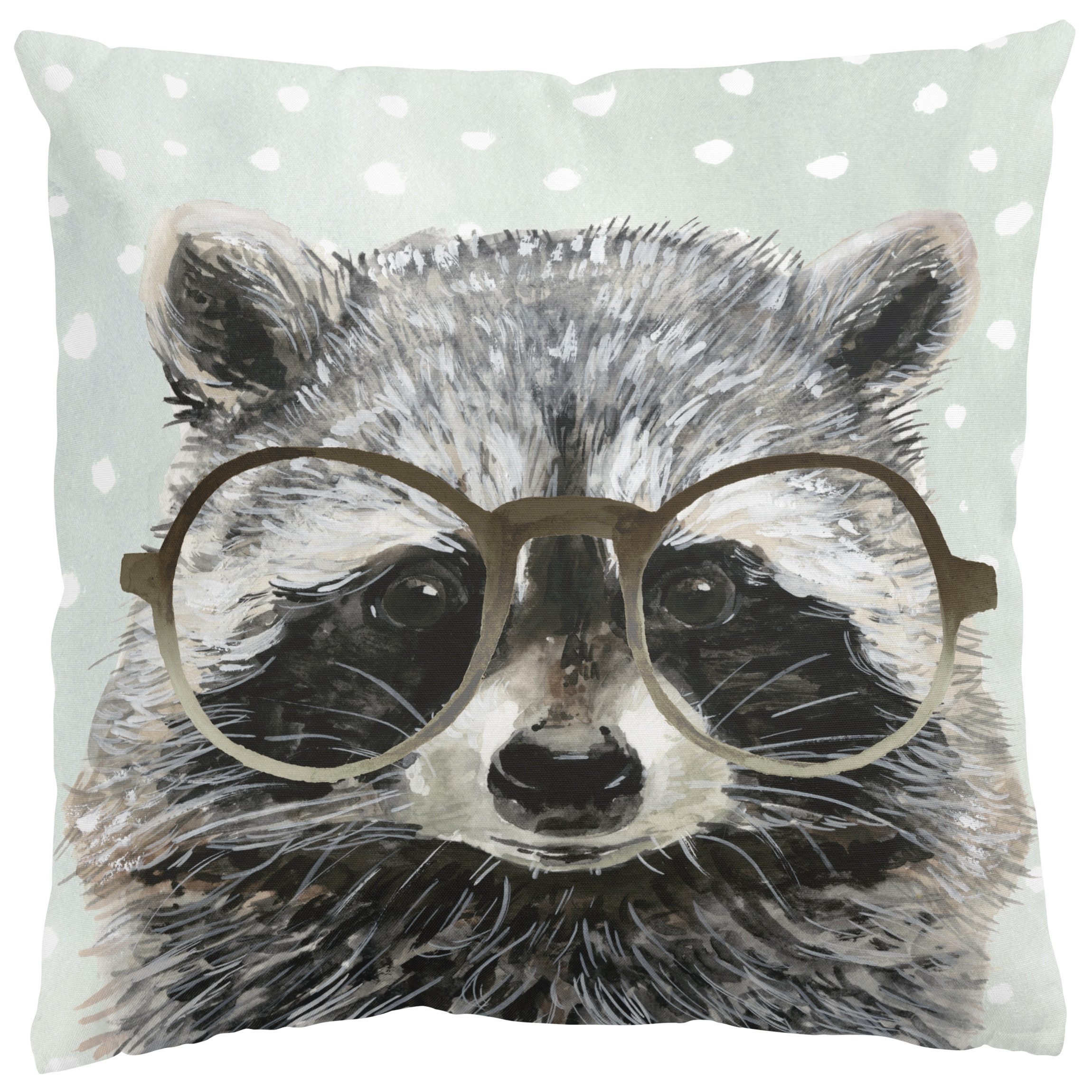 Bilderdepot24 Dekokissen drinnen Kissenhülle/ Sofakissen/ Zierkissen Kissenhülle grau Tiere Ill, Bezug mit / ohne Füllung Zierkissen Outdoor Sofa Bett