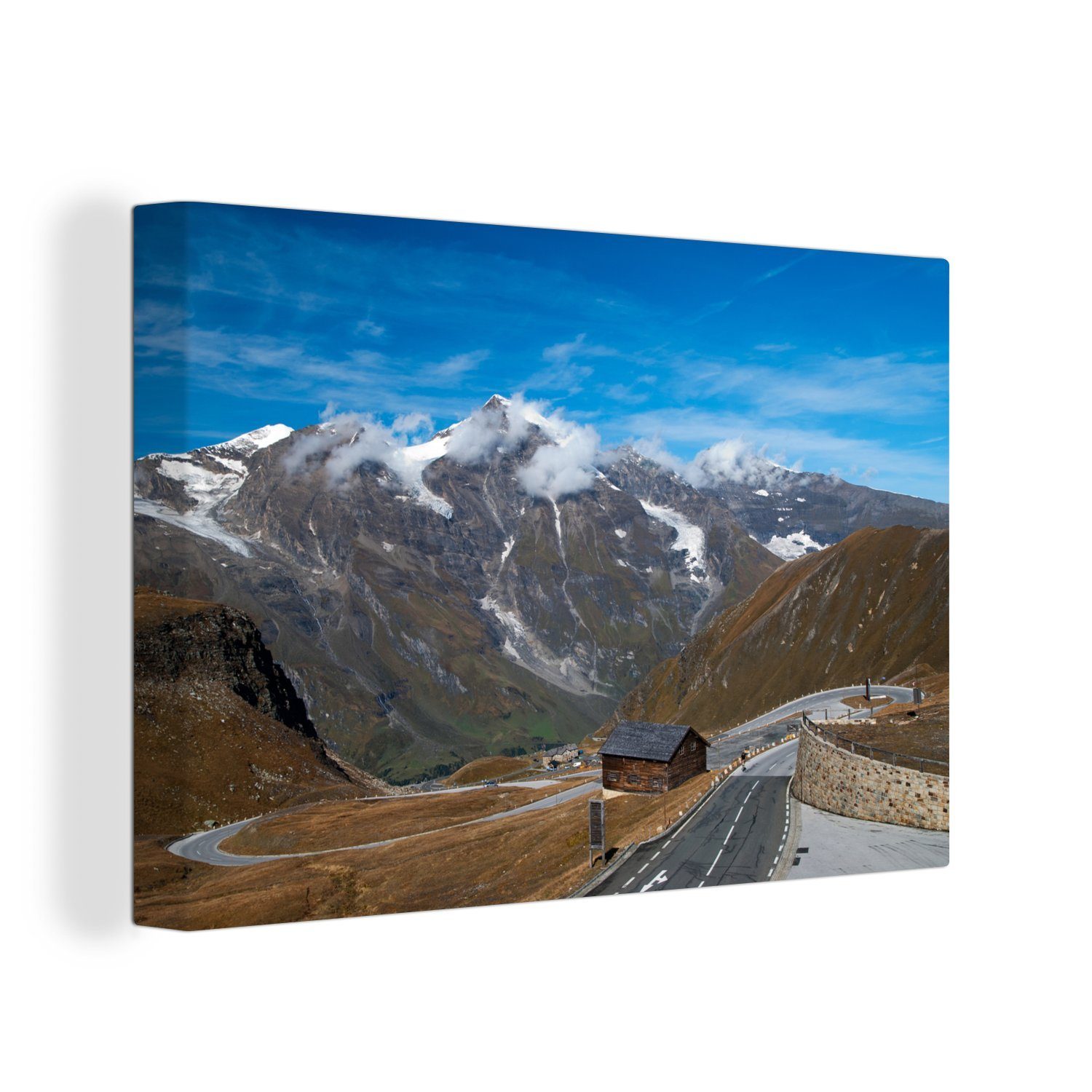 Wandbild in Österreich, cm Die St), OneMillionCanvasses® Hochalpenstraße Großglockner Berggipfeln Leinwandbilder, Aufhängefertig, mit Wanddeko, den Leinwandbild (1 30x20