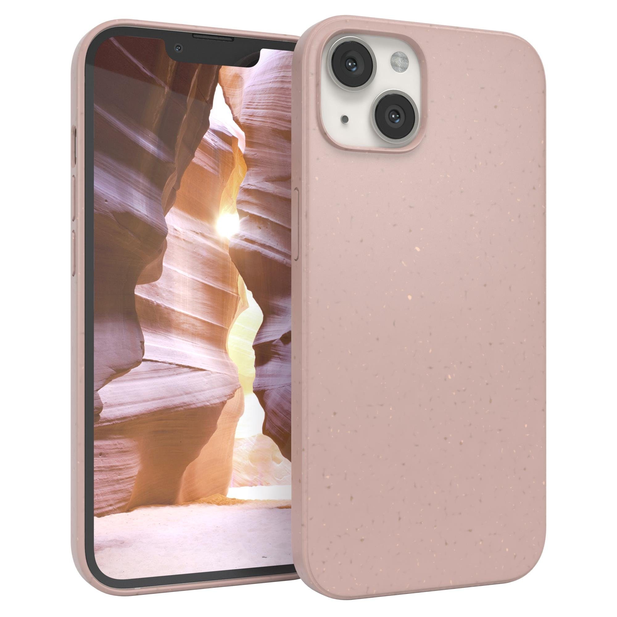 EAZY CASE Handyhülle Bio Case für Apple iPhone 13 6,1 Zoll, Bio Hülle mit Recycelter Verpackung Telefonhülle Soft Rosa / Altrosa
