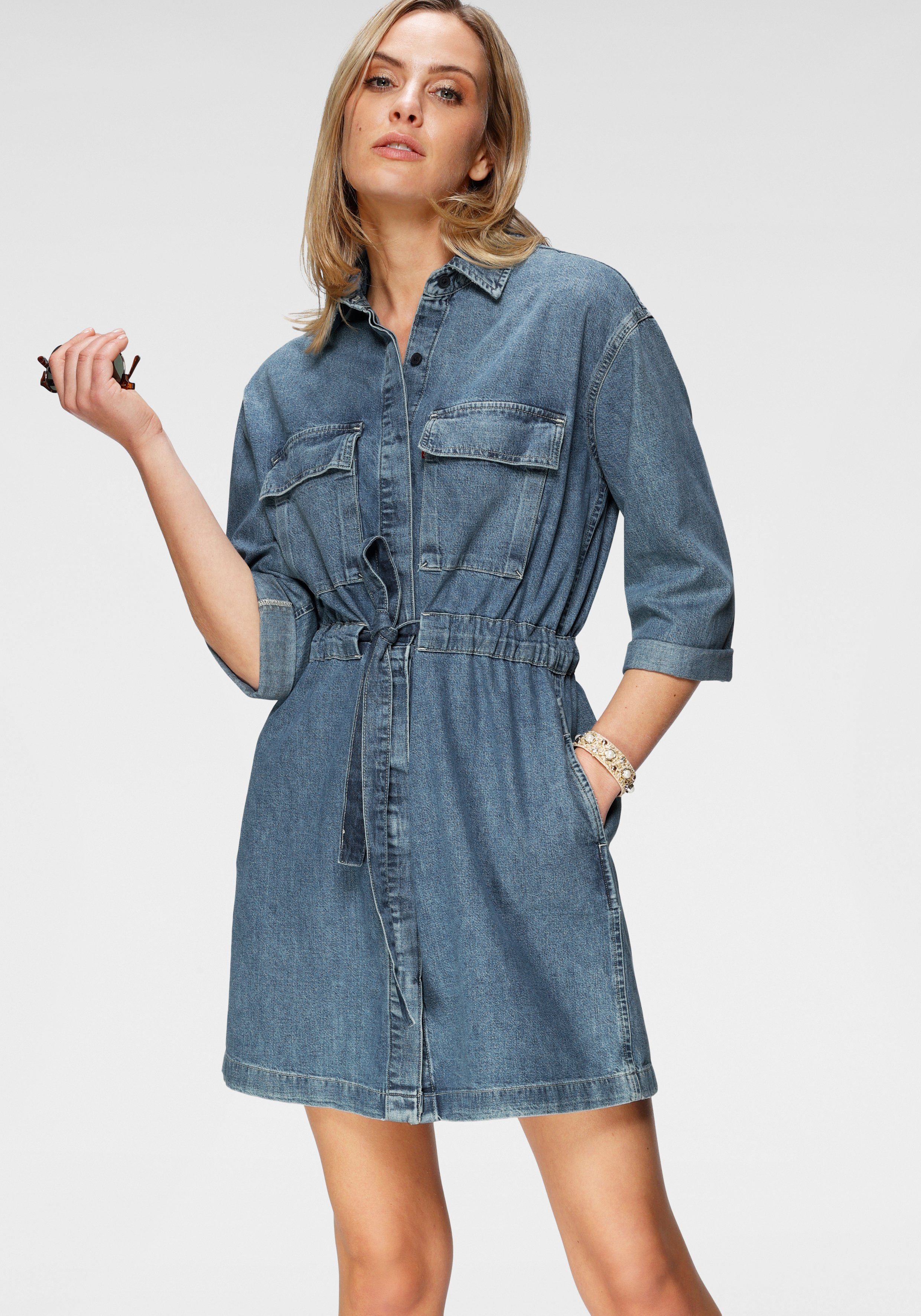Levi's® Jeanskleid »Ainsley Utility Denim« mit Bindegurt zum taillieren  online kaufen | OTTO