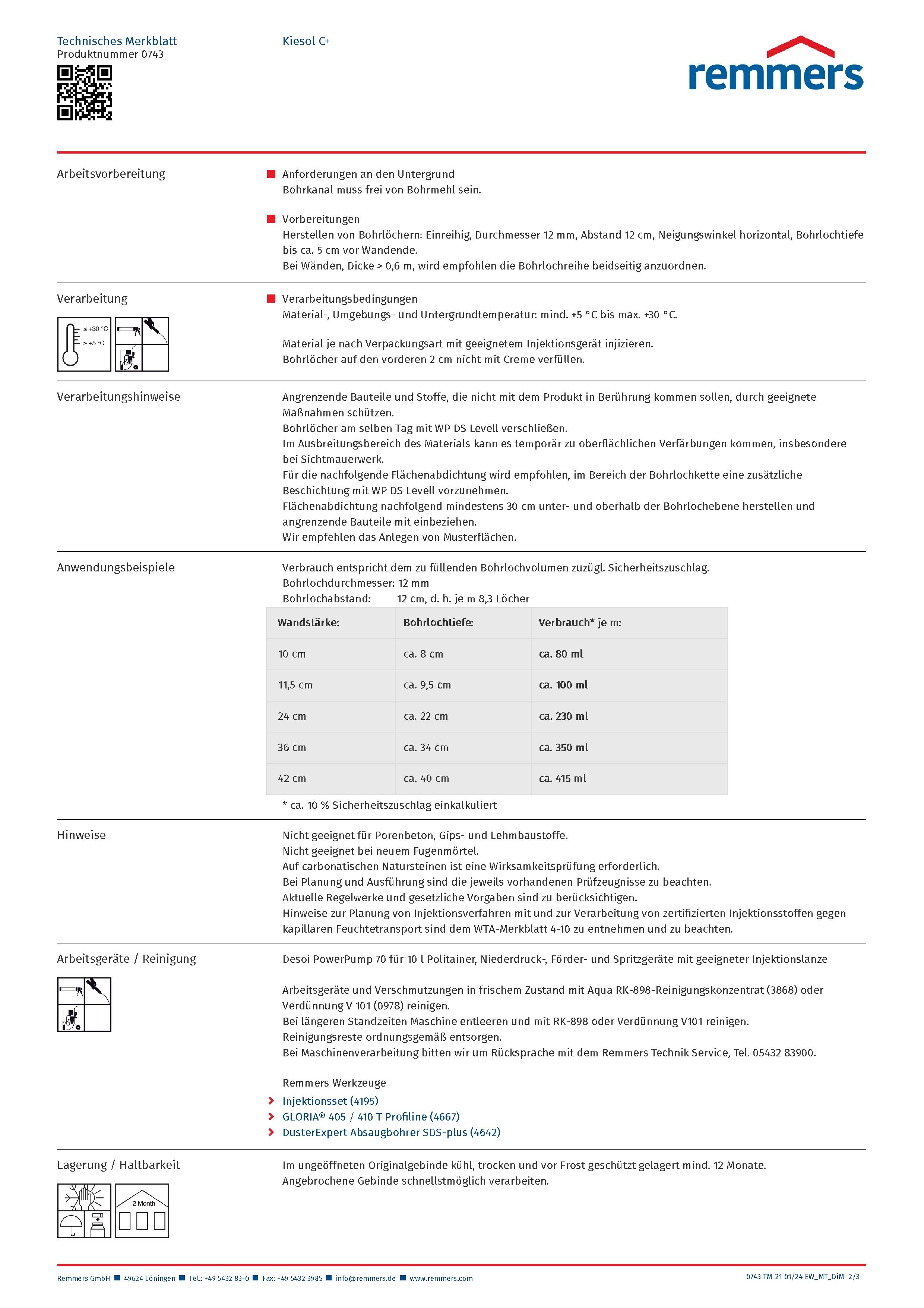 Remmers Dichtstoff Remmers Kiesol C+ Silancreme Horizontalsperre Mauerabdichtung 5 Liter, gebrauchsfertig, Sehr gut penetrierend. Hydrophobierend. Hohe Ergiebigkeit.