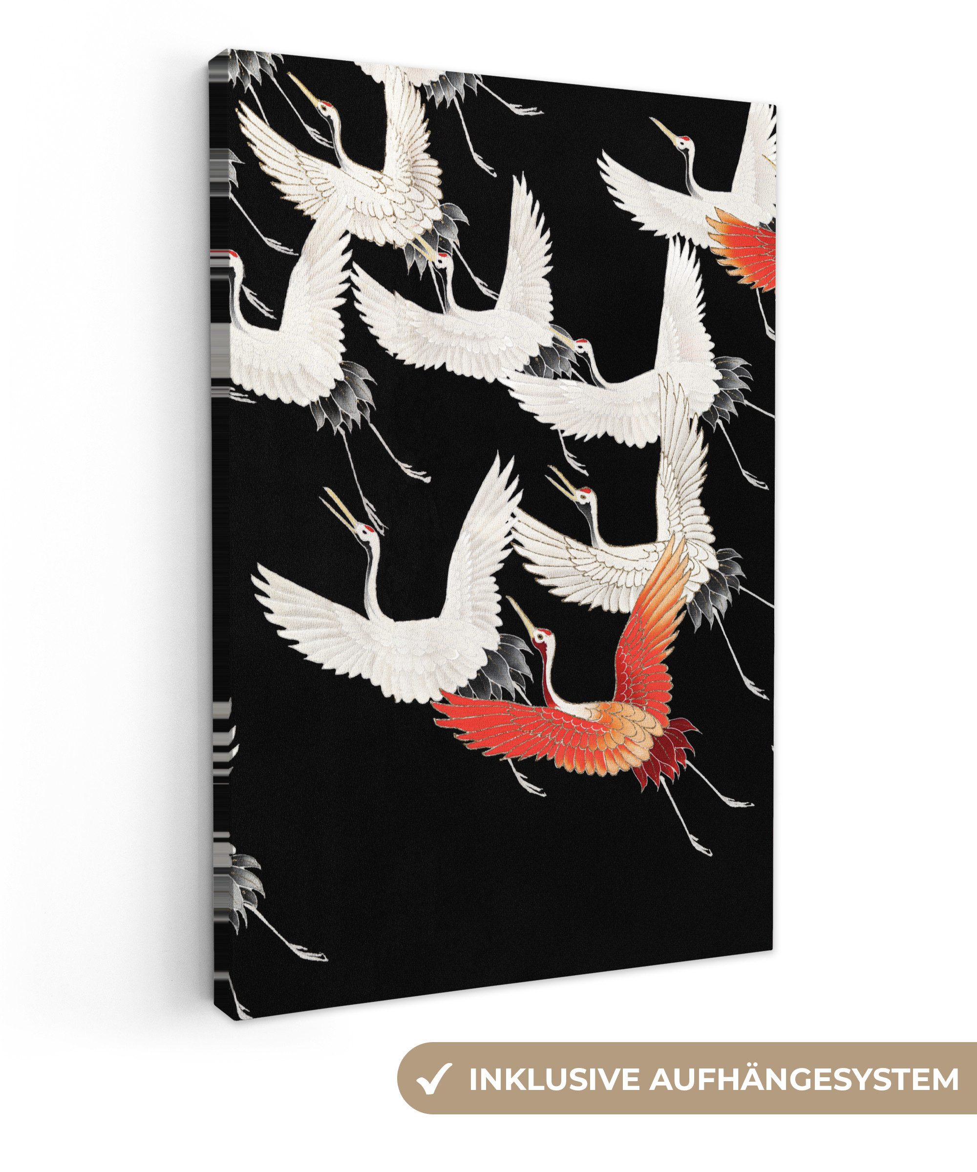 OneMillionCanvasses® Leinwandbild Skandinavisch - Kranich - günstig online kaufen