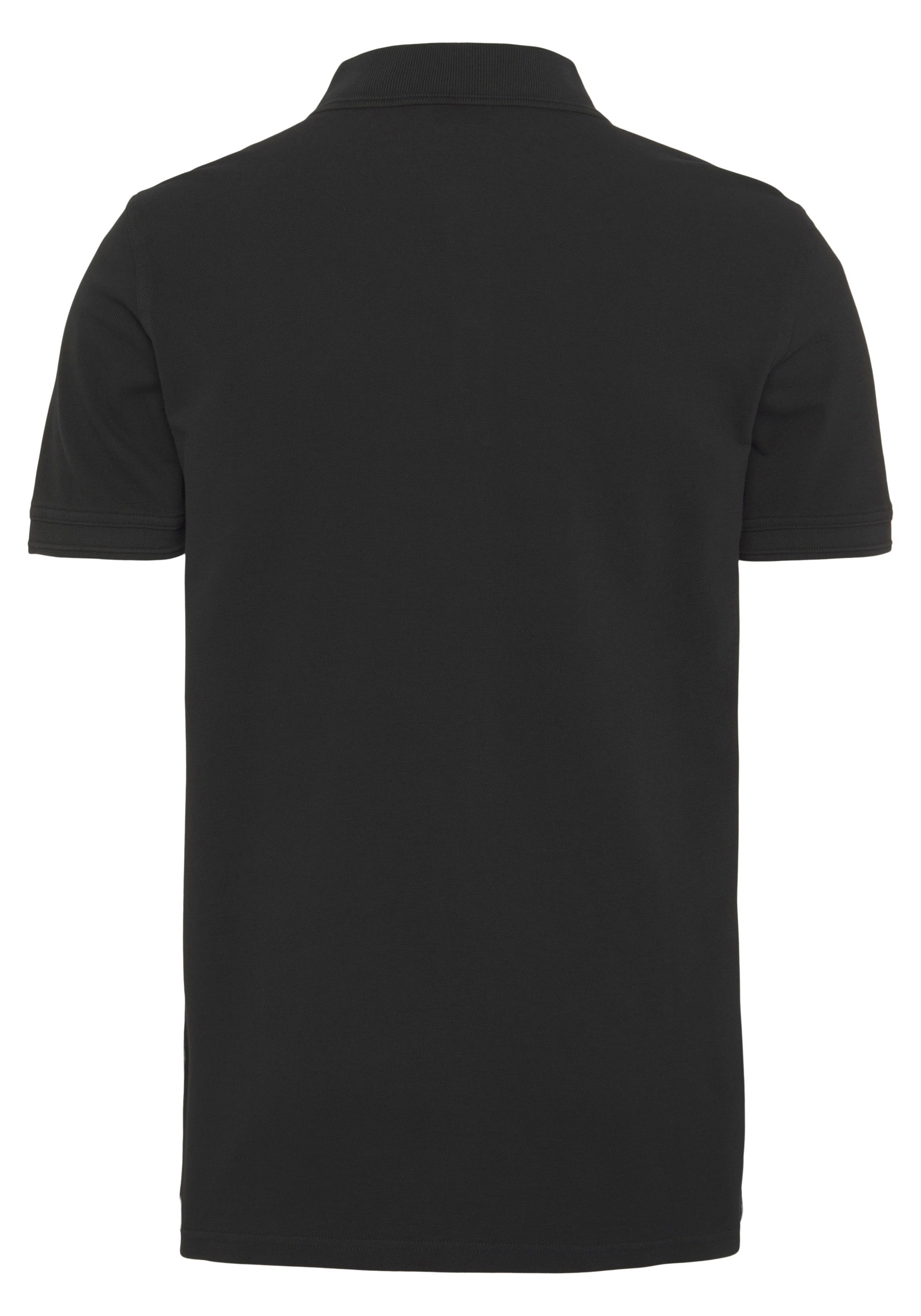 Prime BOSS Logoschriftzug auf Black ORANGE der Poloshirt dezentem 01 mit 10203439 Brust