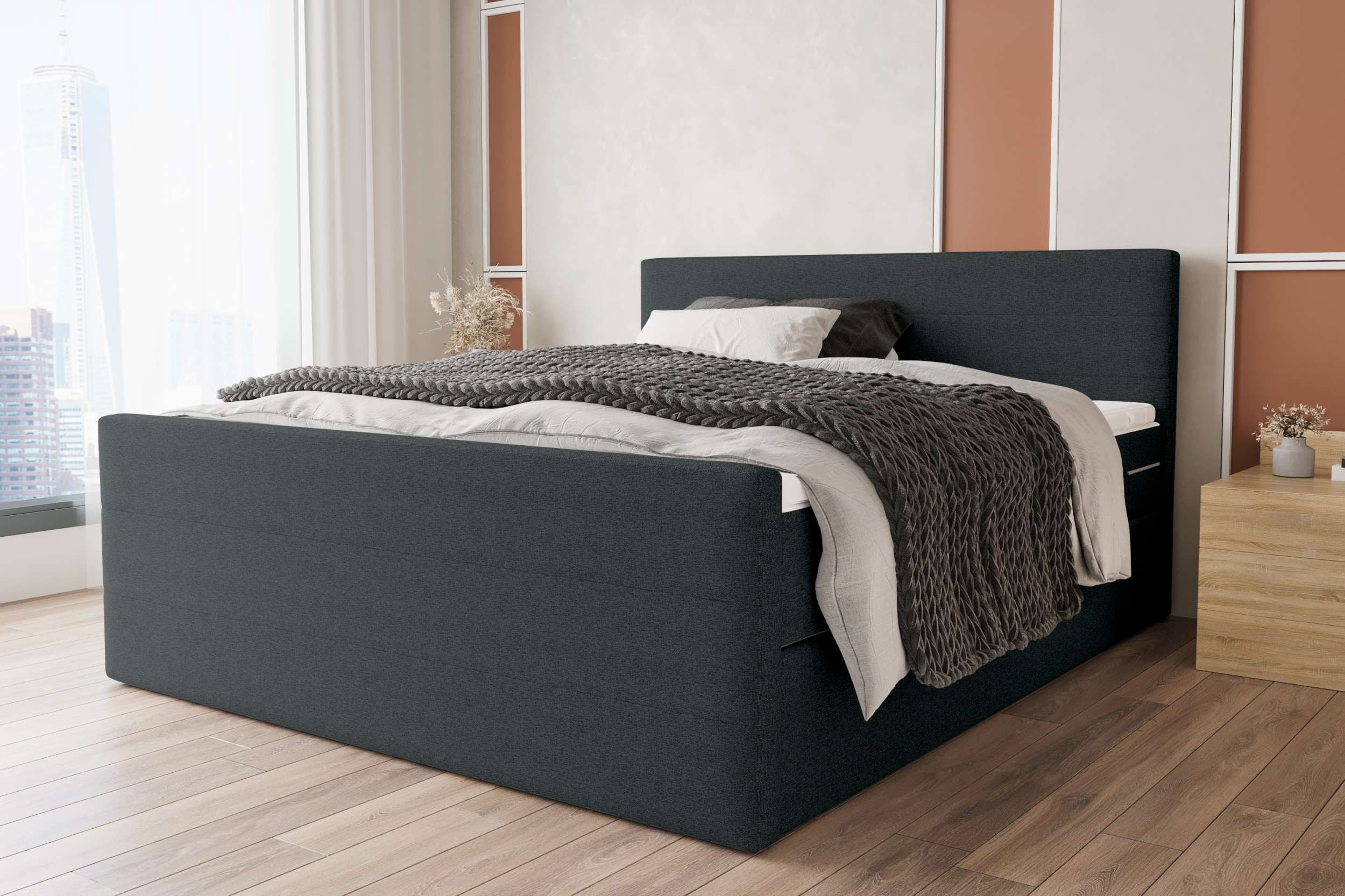 99rooms Boxspringbett Phönix Plus (Schlafzimmerbett, Bett), 140/160/180/200 günstig online kaufen