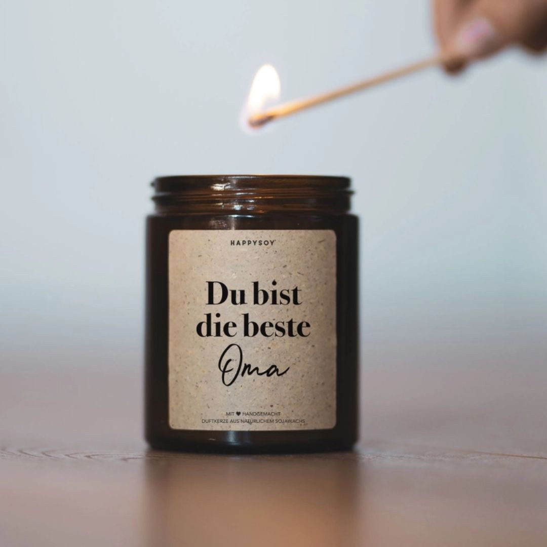 suebidou Duftkerze Duftkerze 'Du bist die beste Oma'