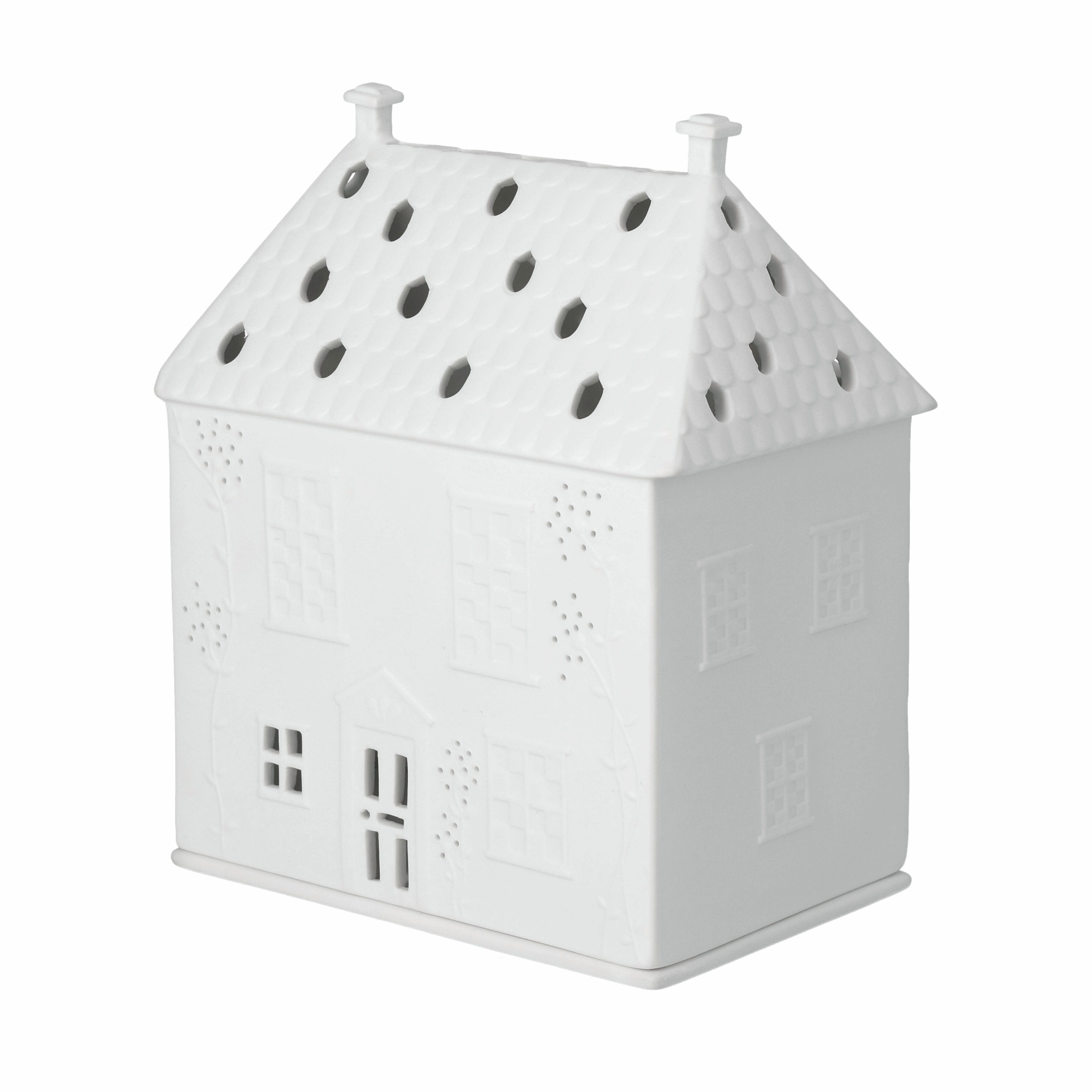Räder Design Dekoobjekt Großes Lichthaus aus Porzellan mit Blumenranken von räder design - Ker