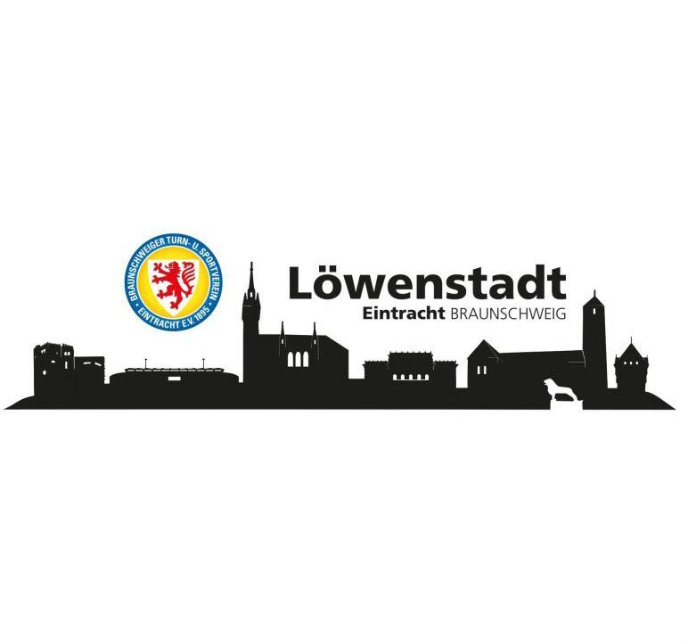 [Zum niedrigsten Preis verkaufen!] Wall-Art Wandtattoo Eintracht Braunschweig Skyline St) (1