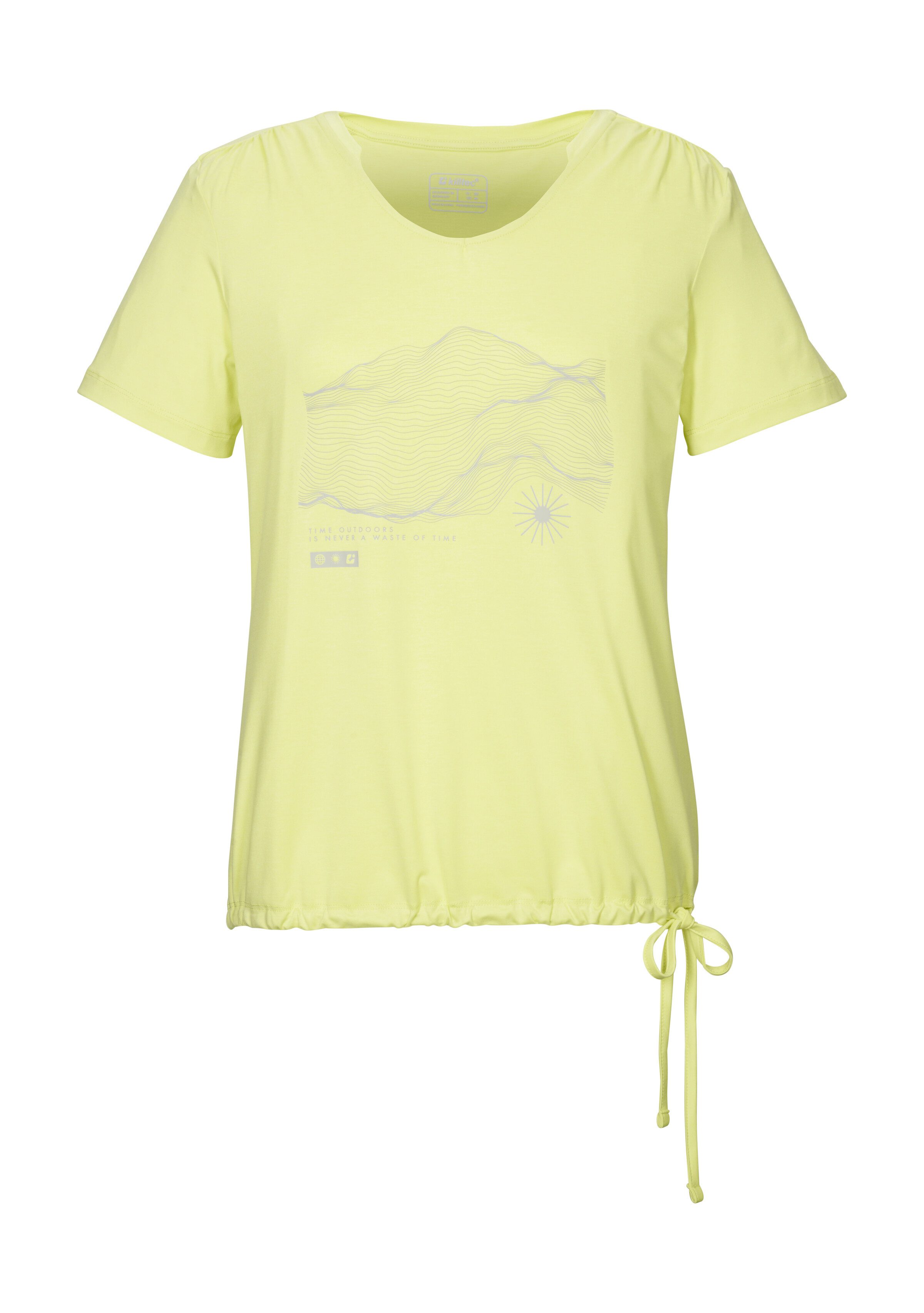 Killtec T-Shirt KOS 497 WMN TSHRT Weiches, strapazierfähiges Funktionsshirt mit Kordelzug