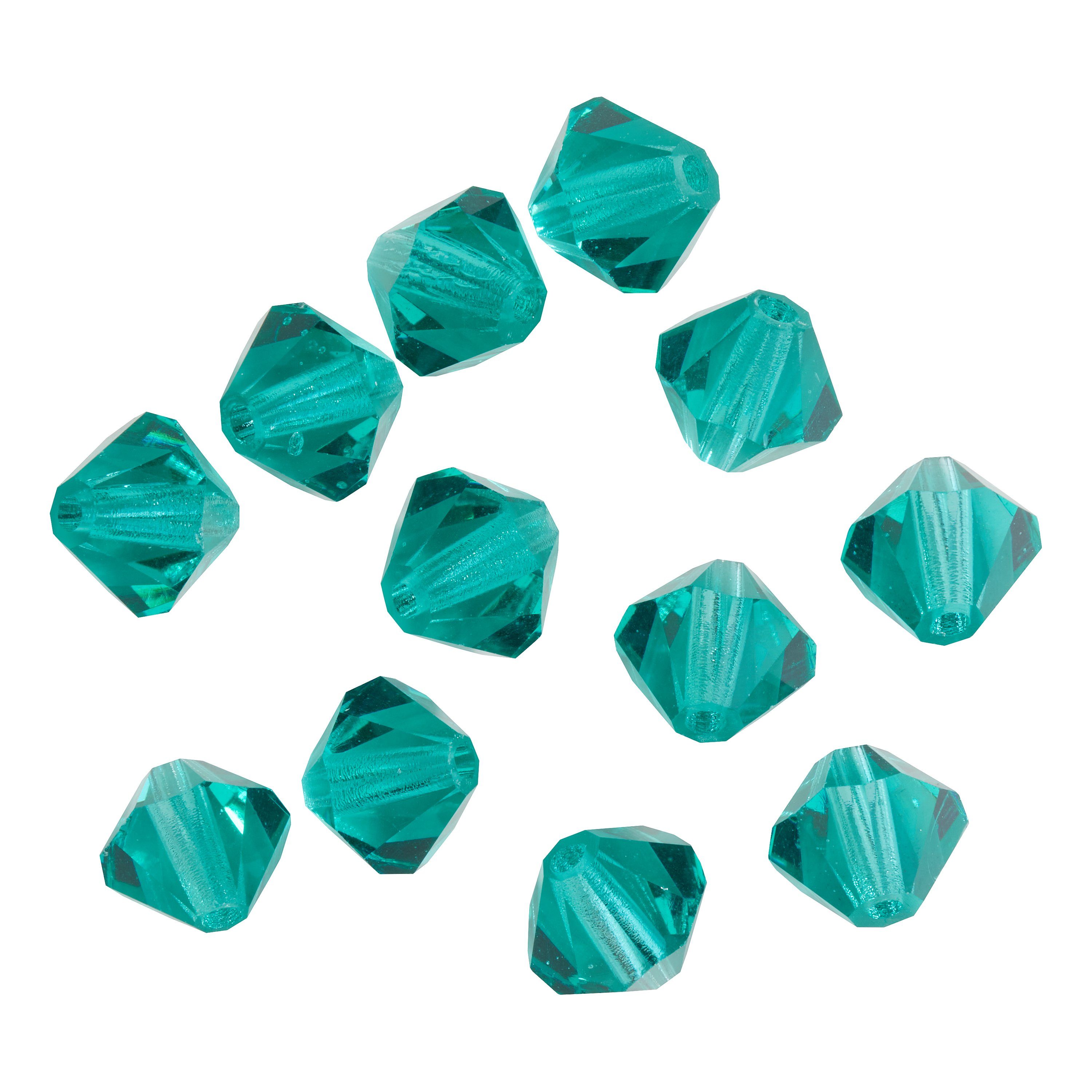 Pracht Bastelperlen Glasschliffglitzerperlen, 6 mm