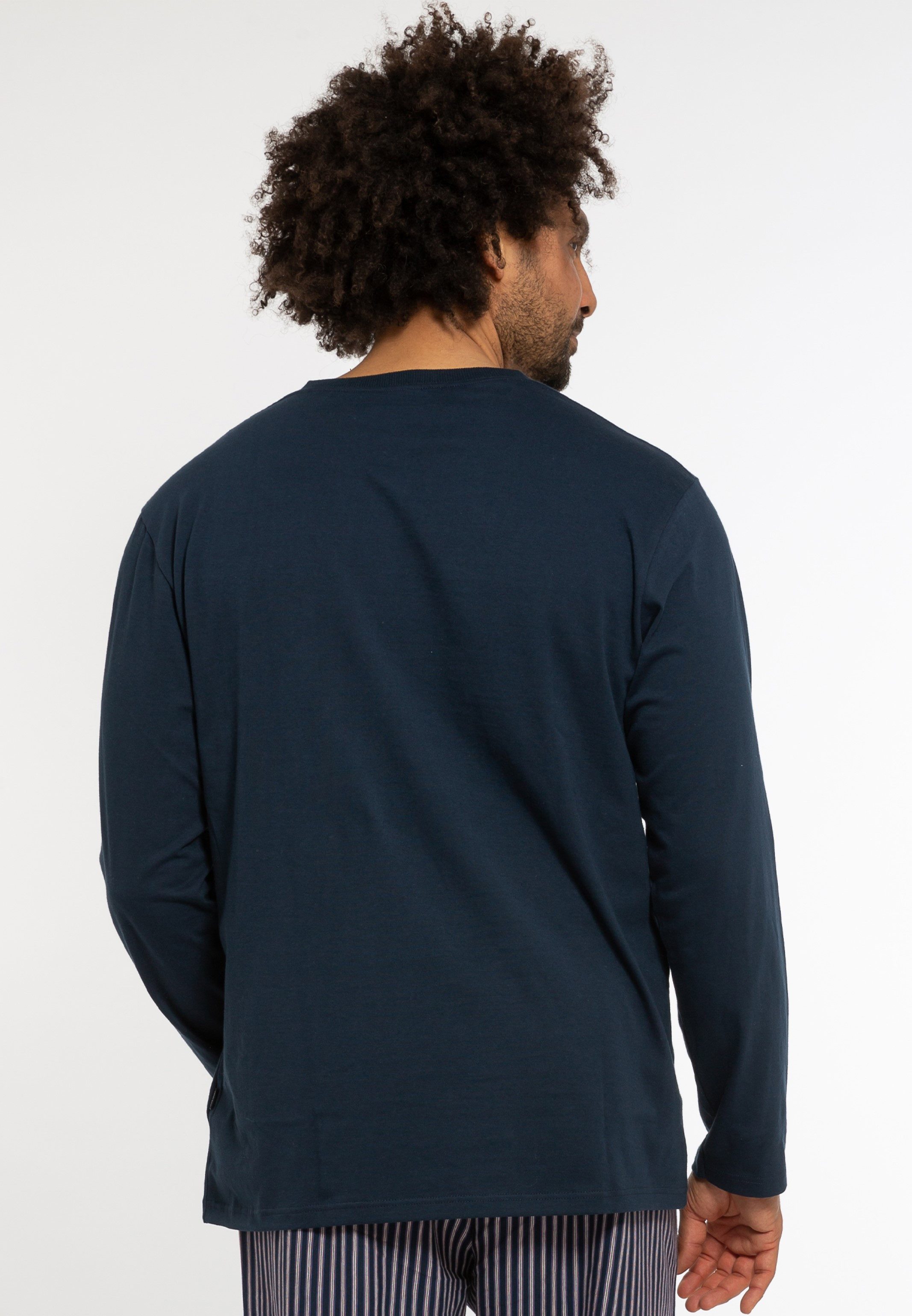 Ammann Pyjamaoberteil Cotton - Mix & Match (1-tlg) Schlafanzug Shirt Langarm - Baumwolle