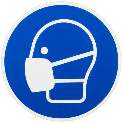 SANISMART Erste-Hilfe-Set Gebotszeichen Maske benutzen ISO 7010 / M016 Symbol Maskenpflicht