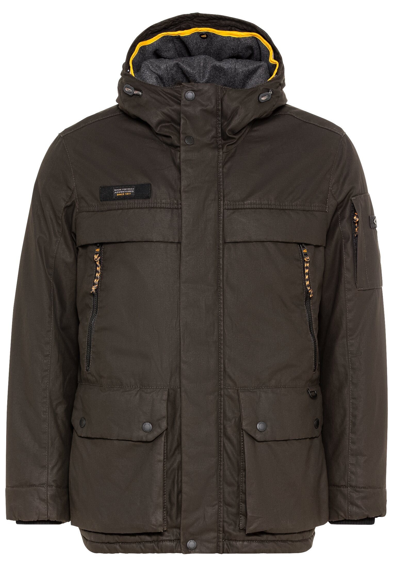 Outdoorjacke Jacke aus gewachstem Canvas mit Kapuze