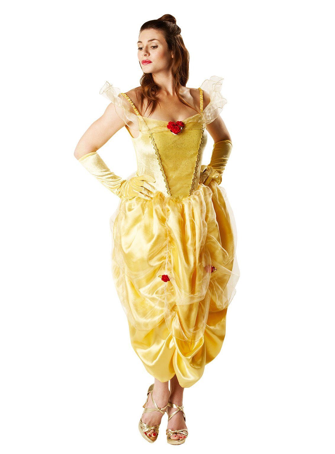 Rubie´s Kostüm Disney Prinzessin Belle Kostüm Deluxe, Klassische Märchenprinzessin aus dem Disney Universum