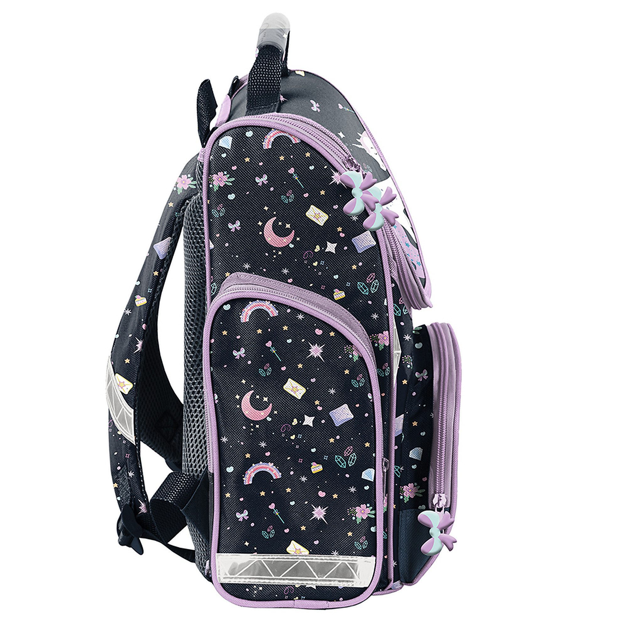 PASO Schulrucksack Mega-Set Einhorn (Schulset, 3-tlg), Schulranzen + Turnbeutel + Federmäppchen Mädchen