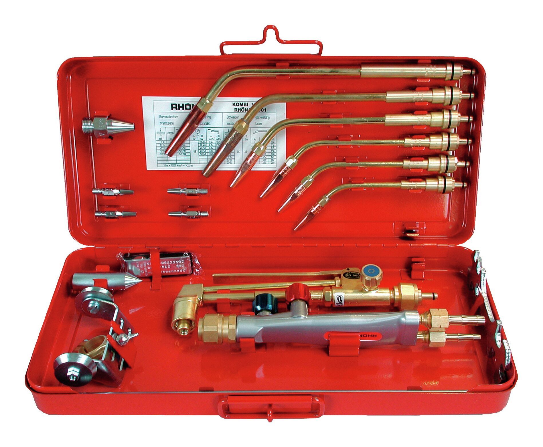 GCE Autogenschweißgerät, 19-tlg., Schweiß- und Schneidgarnitur Rhöna 2001 0,5-30 mm
