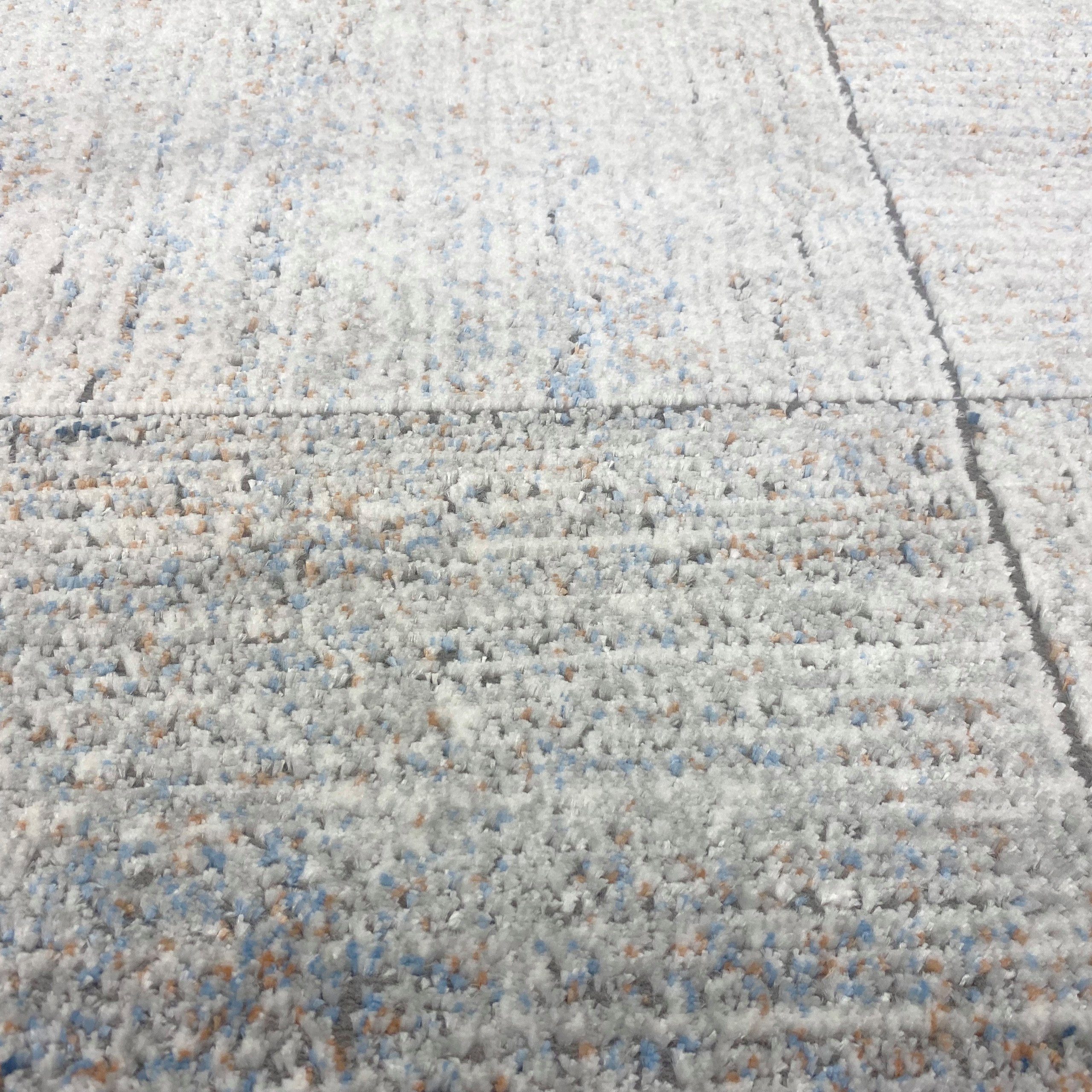 Carpetia Teppich Wohnzimmer Teppich – quadratisches Muster – in grau, rechteckig, Höhe: 12 mm – Bild 2 von 5