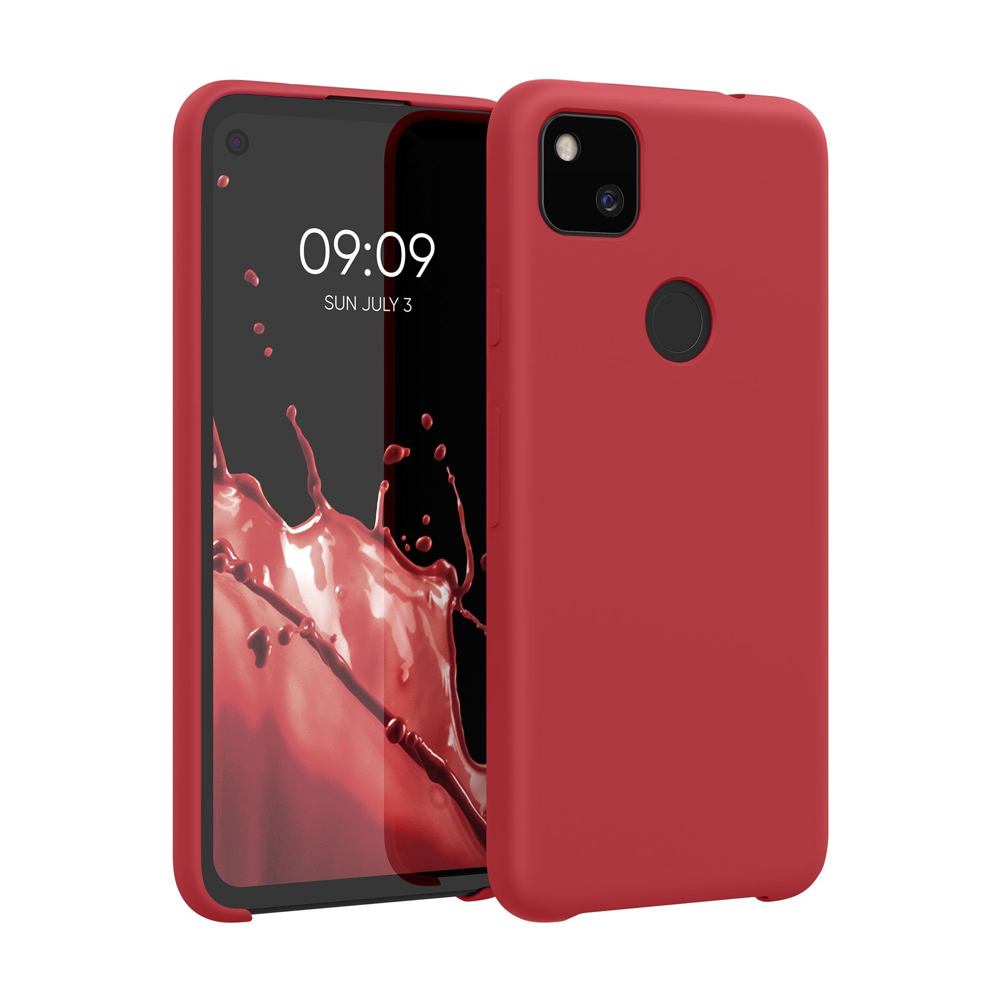 kwmobile Handyhülle Handyhülle für Google Pixel 4a Hülle, Weiches Handy Silikon Case - Schutzhülle Cover