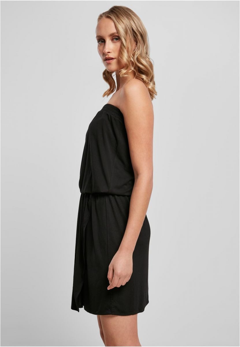 URBAN CLASSICS Sweatkleid Ladies Viscose Short Bandeau Dress XS bis 5XL günstig online kaufen