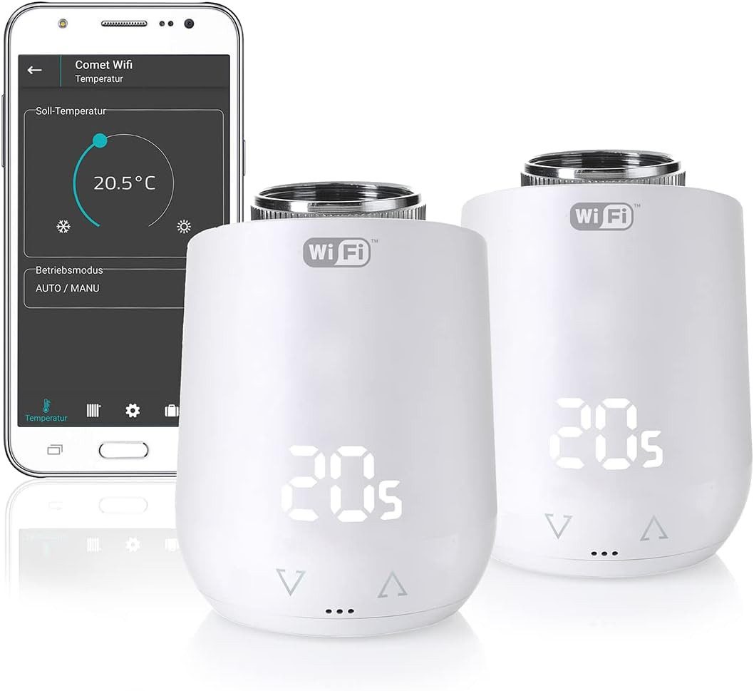 Heizkörperthermostat Comet WIFI 700233 2er Set
