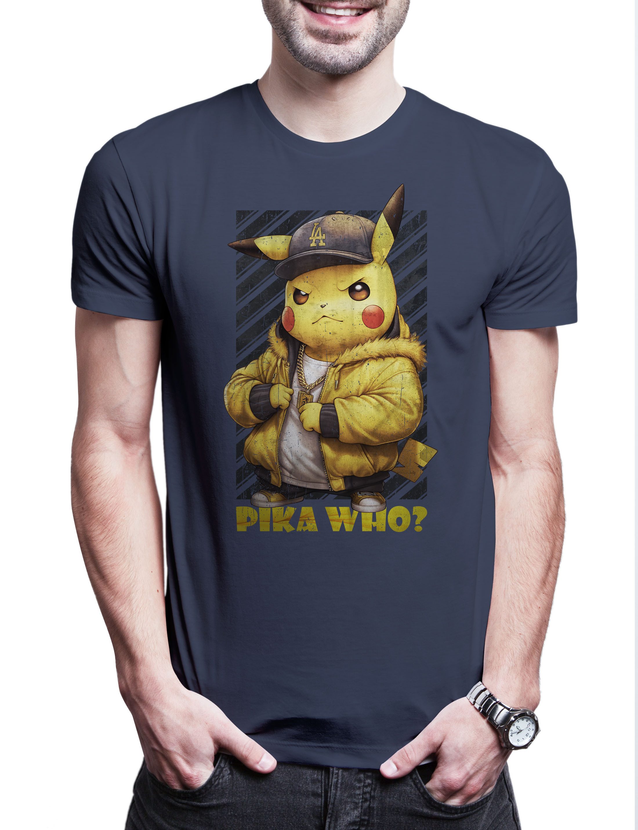 Urban Backwoods Print-Shirt Poke Mobster Herren T-Shirt Mond Ball Anime Gan günstig online kaufen