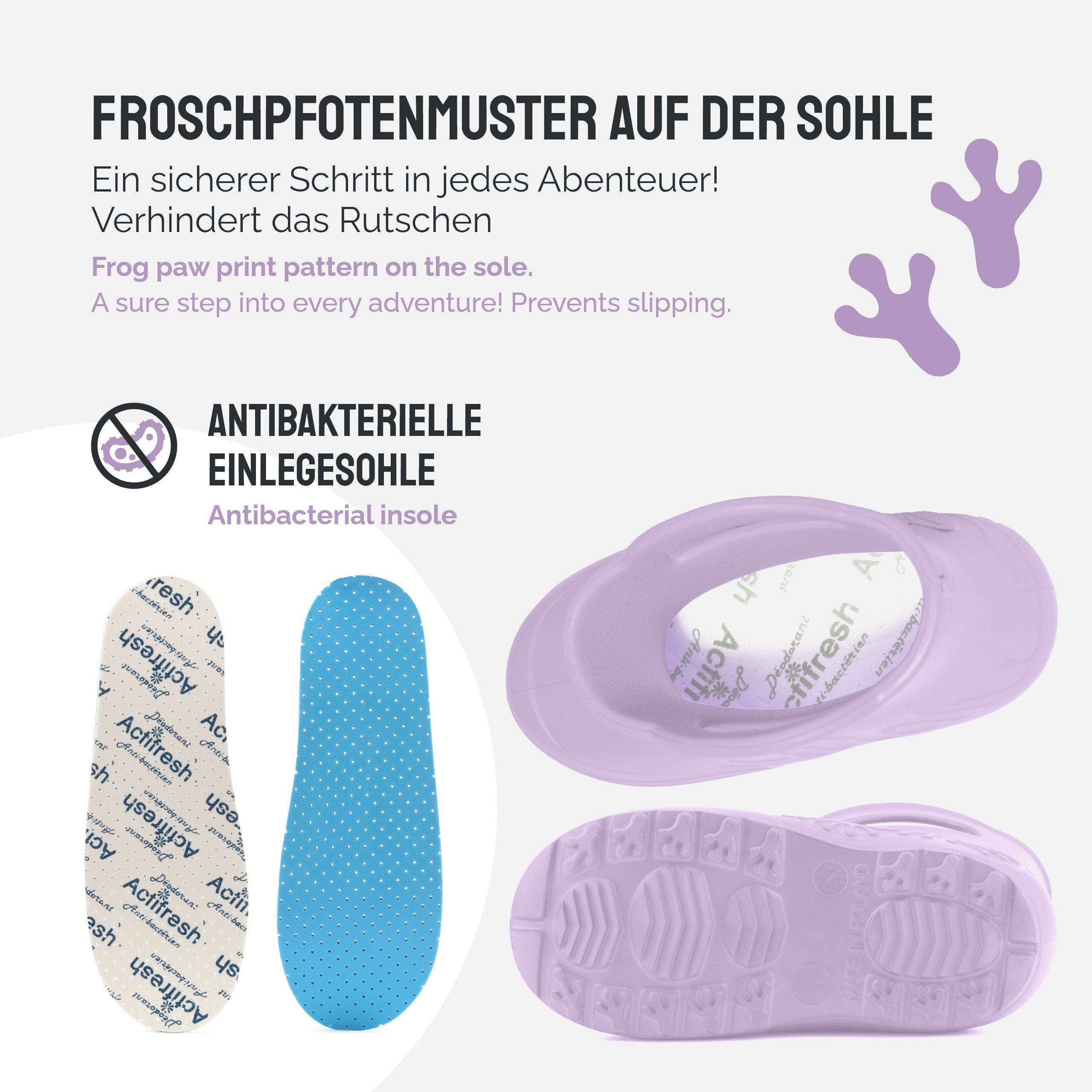 Ladeheid EVA Regenschuhe für Frauen LA-CA-09 Gummistiefel