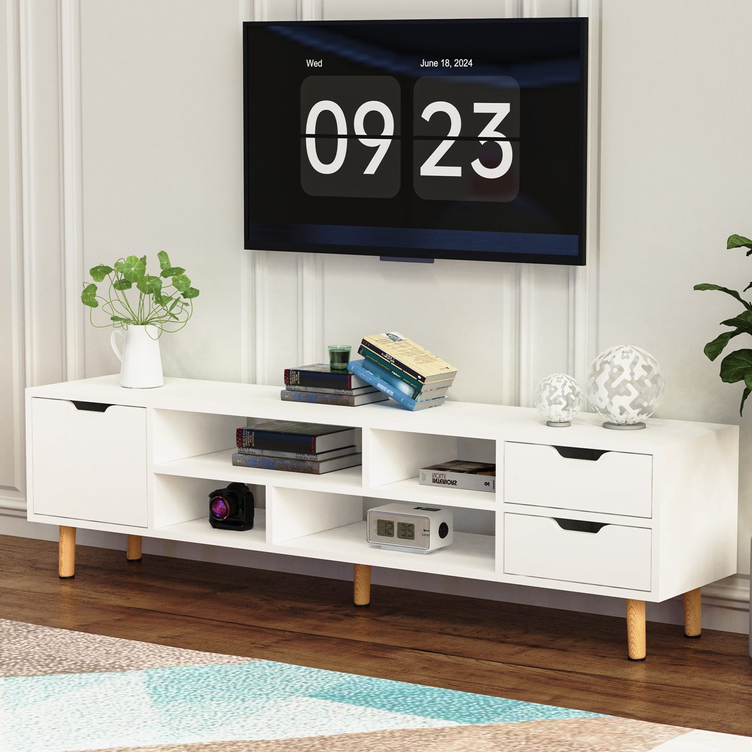 LETGOSPT Lowboard Moderner TV-Schrank für TVs günstig online kaufen