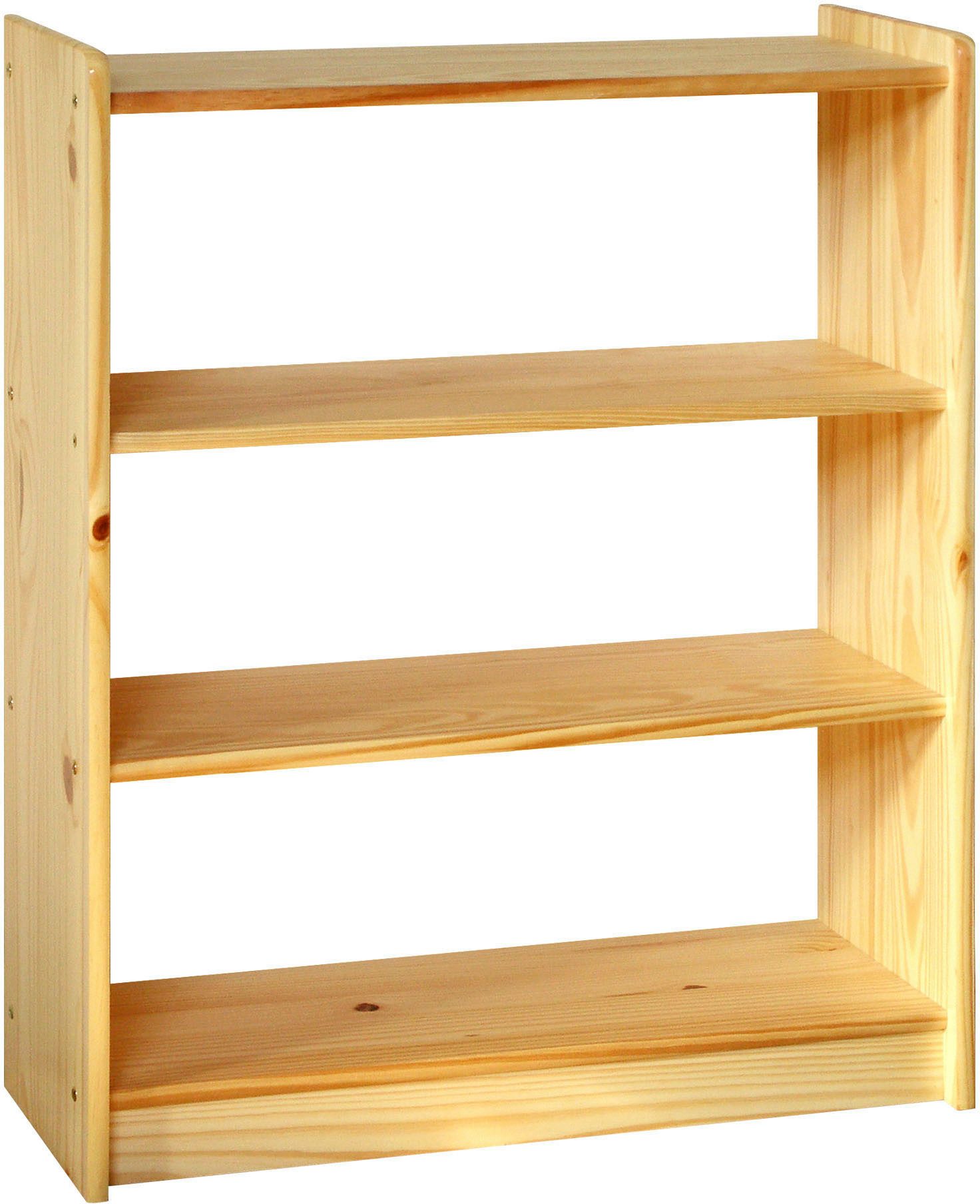 MÖBILIA Bücherregal, 1-tlg., gefertigt aus massivem Kiefernholz