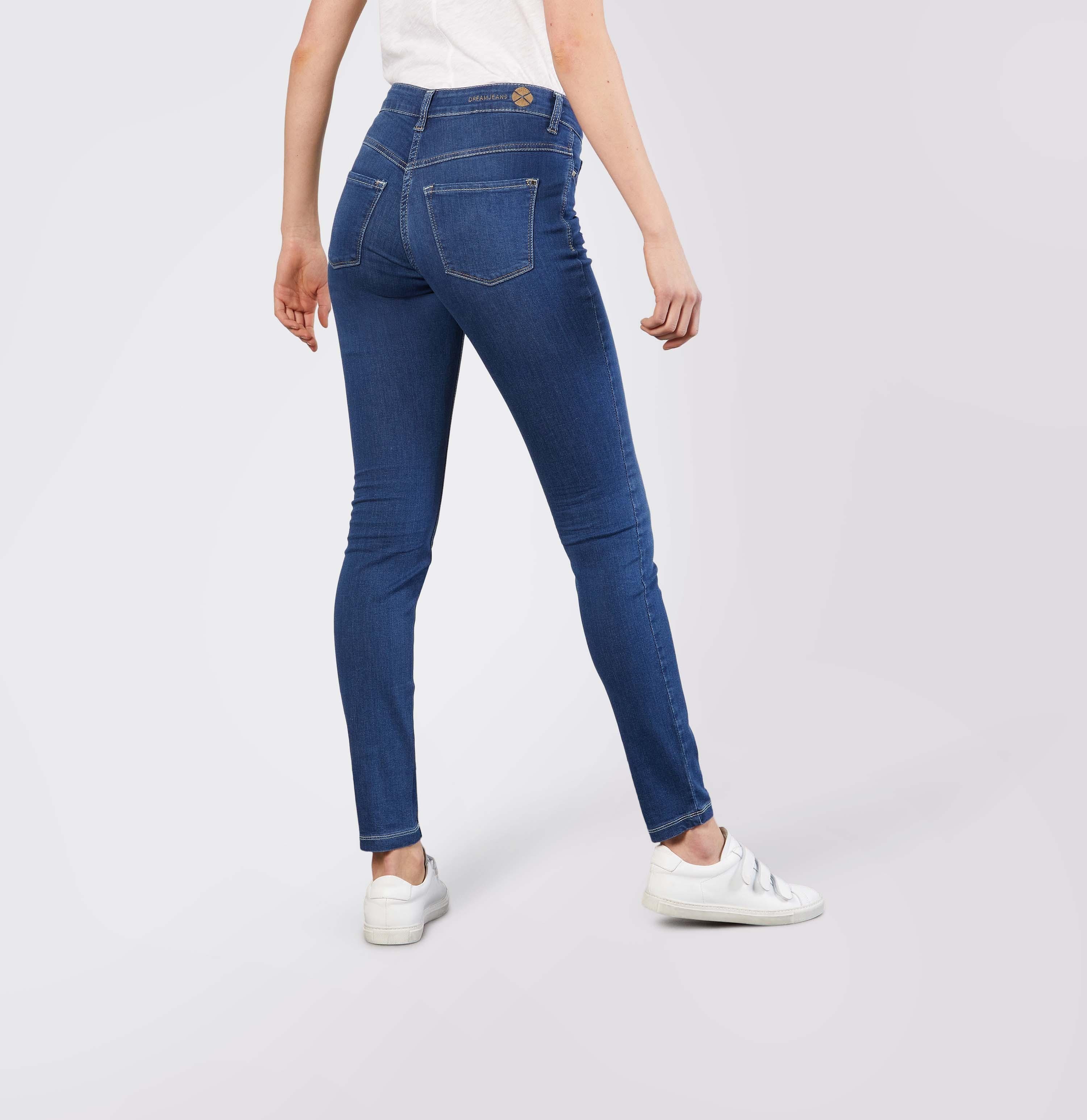 MAC Stretch-Jeans MAC DREAM SKINNY mid blue authentic wash 5402-90-0355L D569