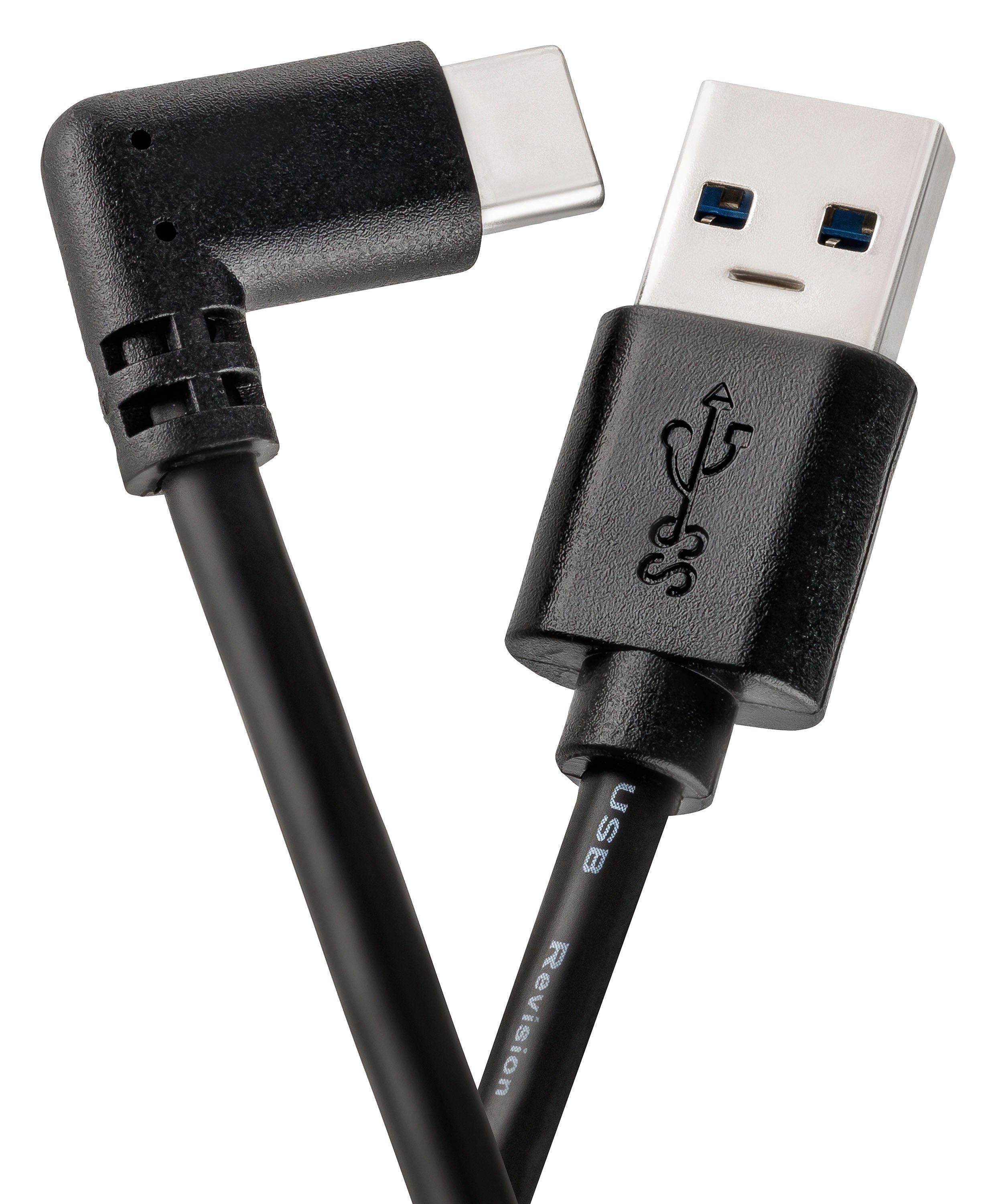 CABLETEX Für Meta Oculus Quest 2 Link Kabel, 3 Meter, MacBook Pro & Smartphones USB-Kabel, USB-A, (300 cm), Winkelstecker