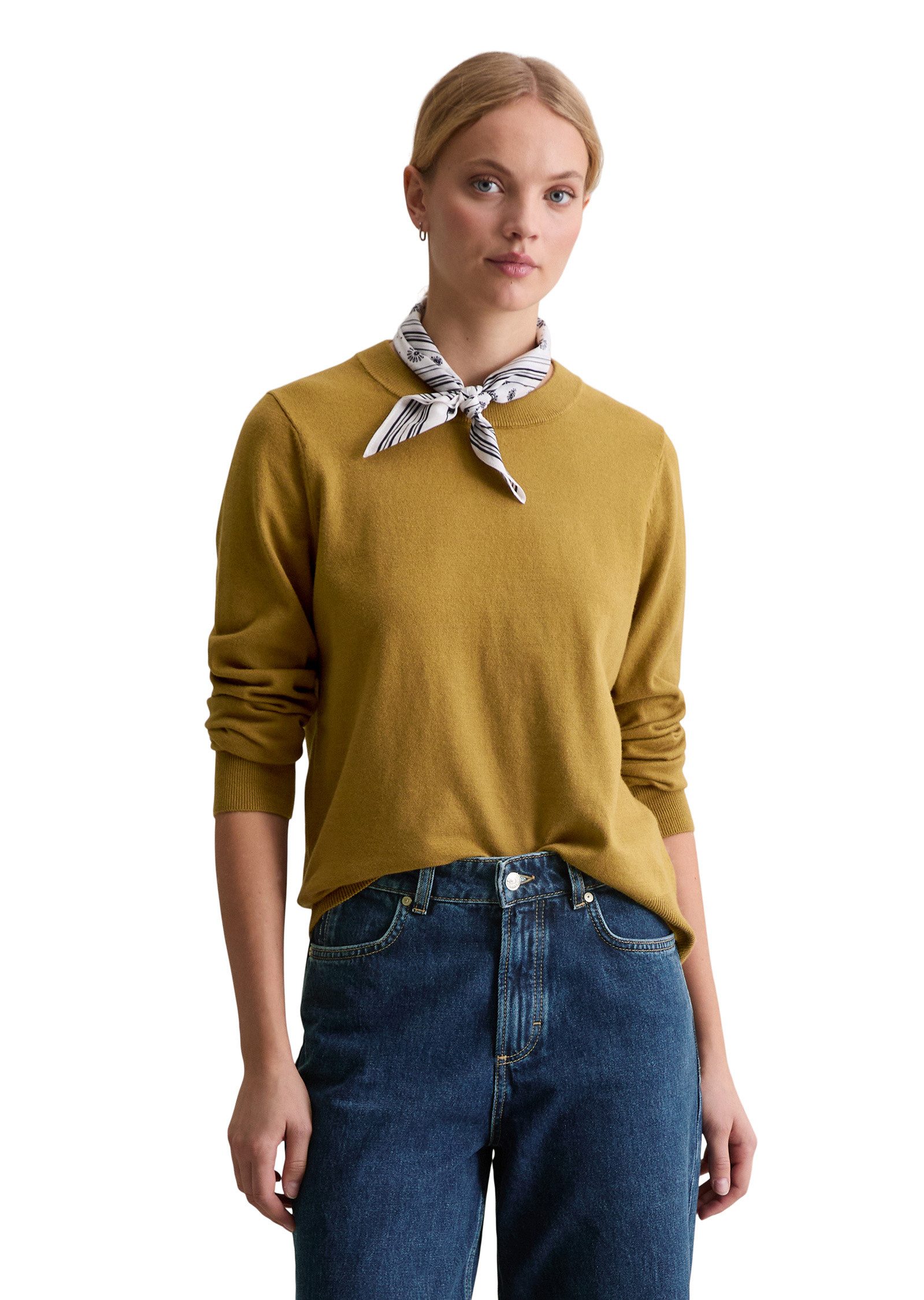 Marc O'Polo DENIM Strickpullover aus Soft Cotton Stretch