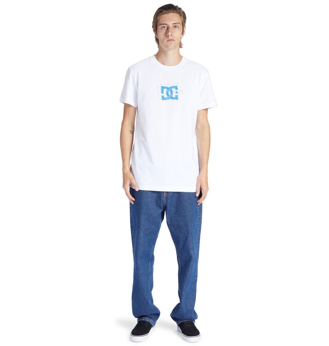 White DC Blueprint Shoes T-Shirt