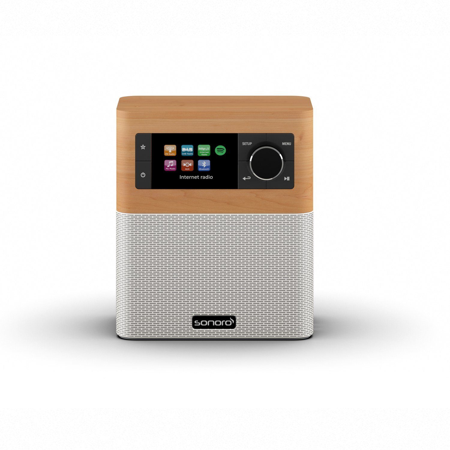 Sonoro Stream Ahorn Weiß Internet-Radio (Digitalradio (DAB), FM-Tuner, Internetradio)