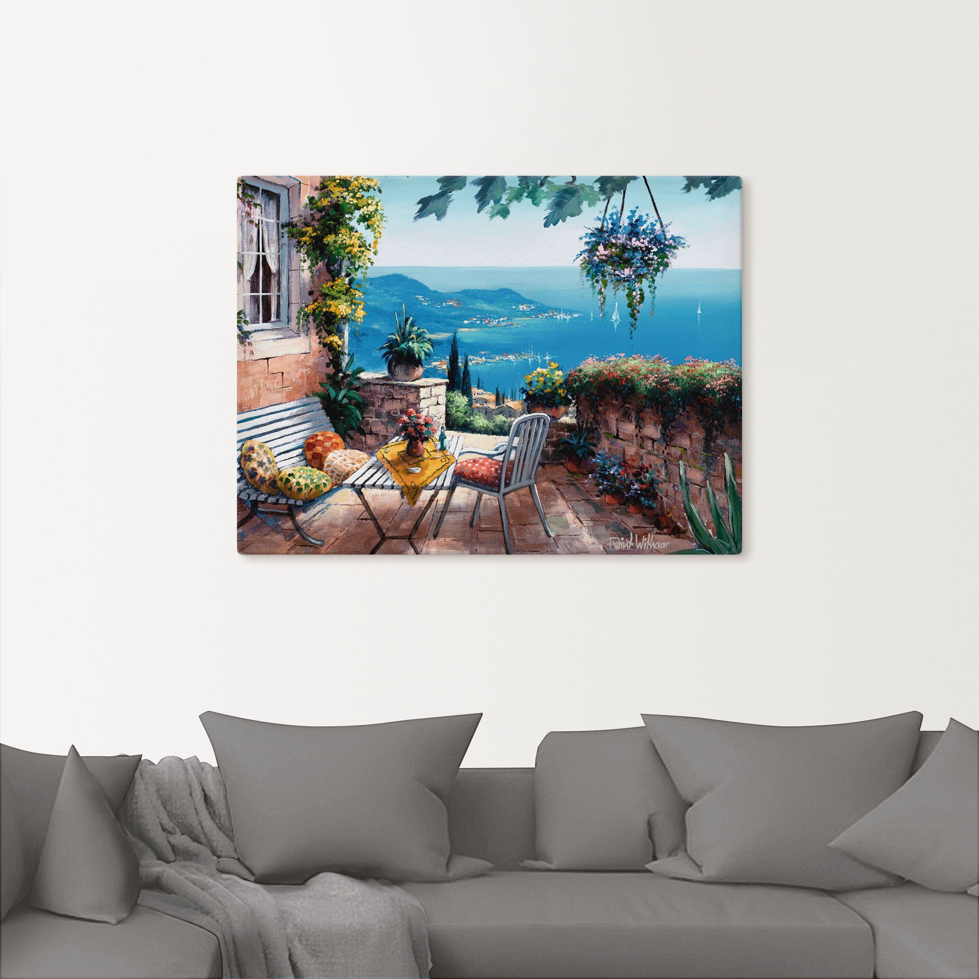 Artland Wandbild Zeiten der Ruhe, Garten (1 St), als Leinwandbild, Poster in verschied. Größen