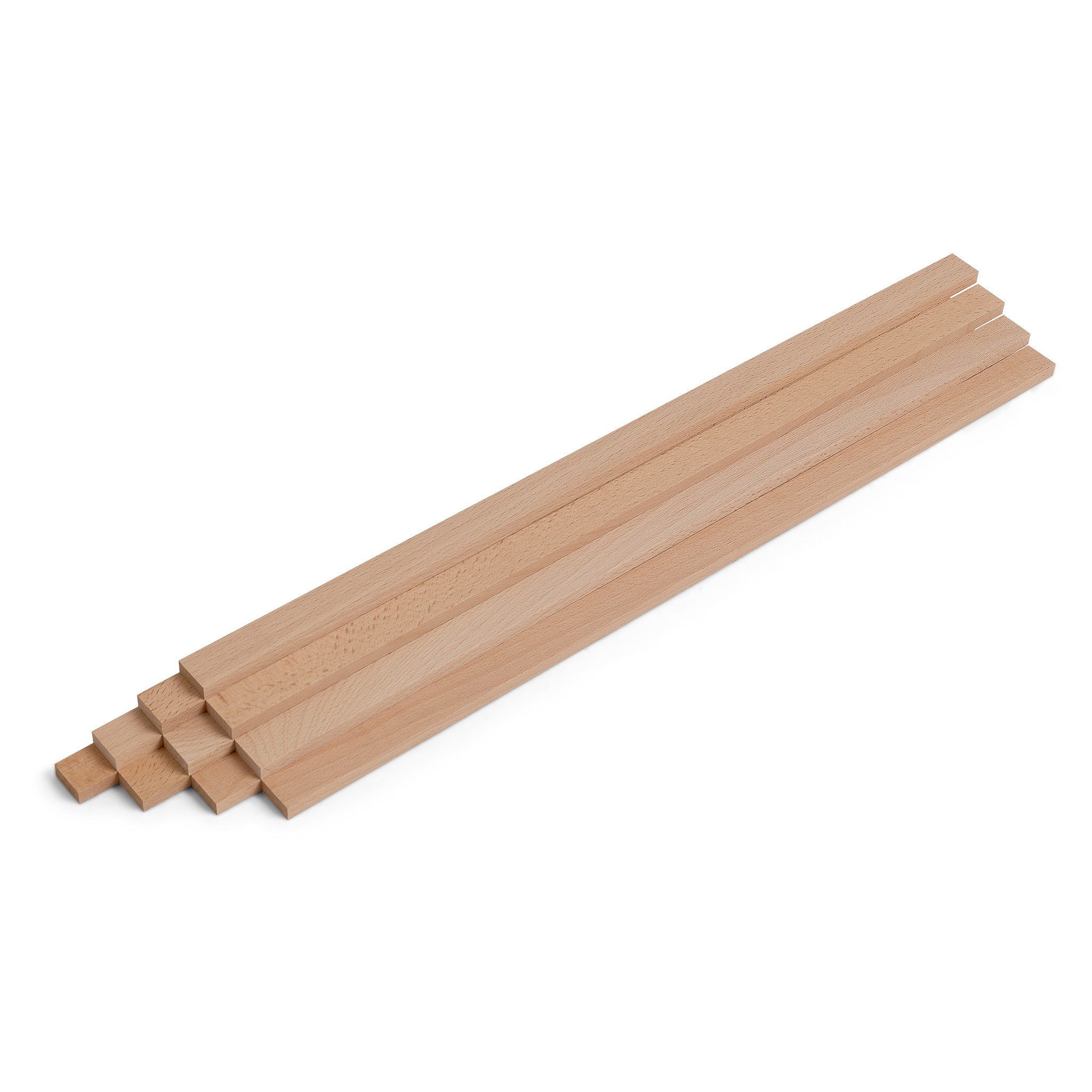 Woodsellers Kantholz 10er-Set Holzleisten - Buche gehobelt - 8 x 20 x 500 mm, (10 Packung 10-tlg), Woodsellers - 10er-Set Holzleiste - Buche gehobelt - 8x20x500 mm