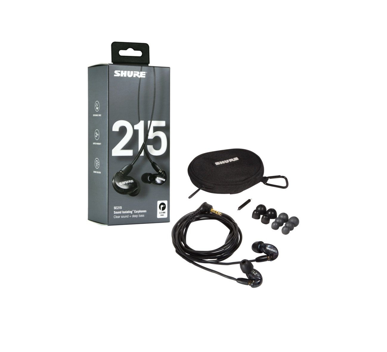 Shure Shure SE215-K-EFS Schwarz In-Ear-Kopfhörer