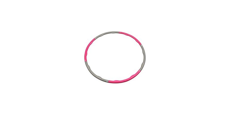 Gymnastikreifen pink-grau V3Tec mit Hula-Hoop-Reifen Gewicht