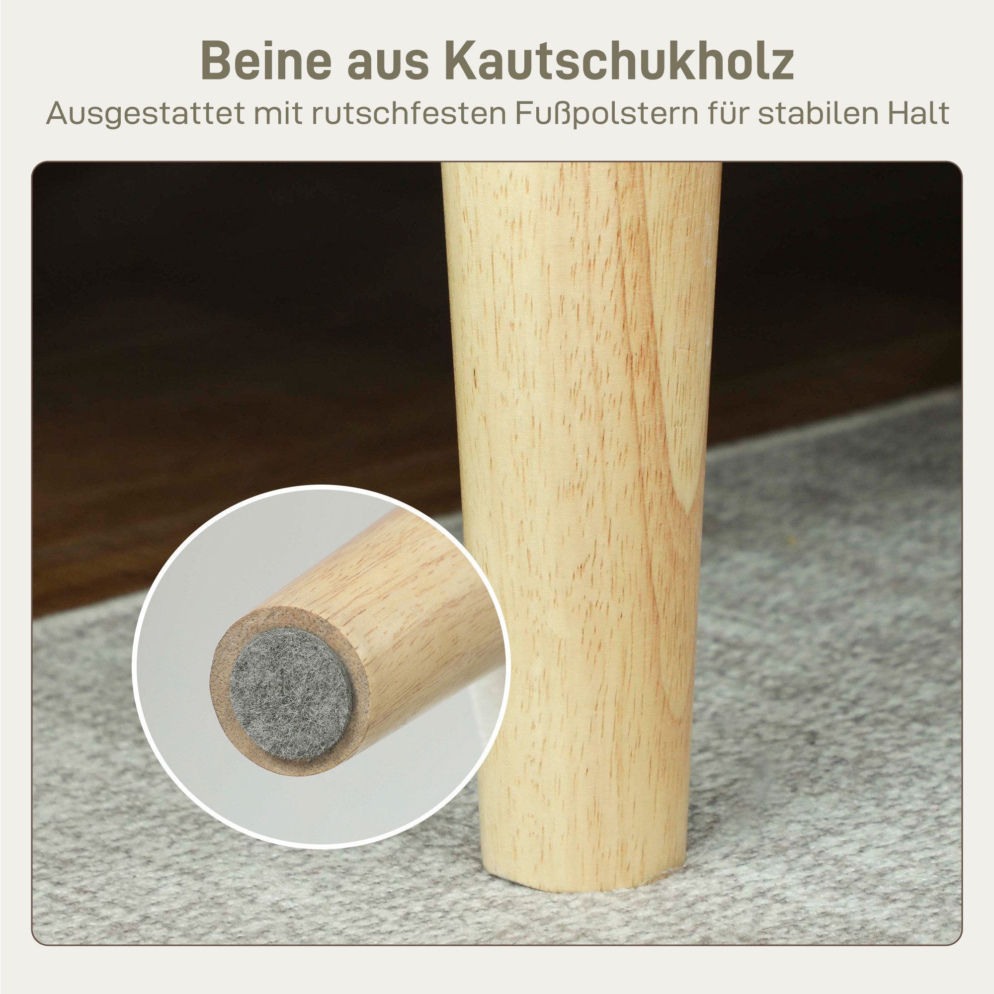 HOMCOM 2-Sitzer Sofa 130 cm Kleine Couch Polstersofa mit Armlehne, Samtoptik, Loungesofa 1 Teile, für Wohnzimmer, Schlafzimmer, Kleinen Raum, Cremeweiß