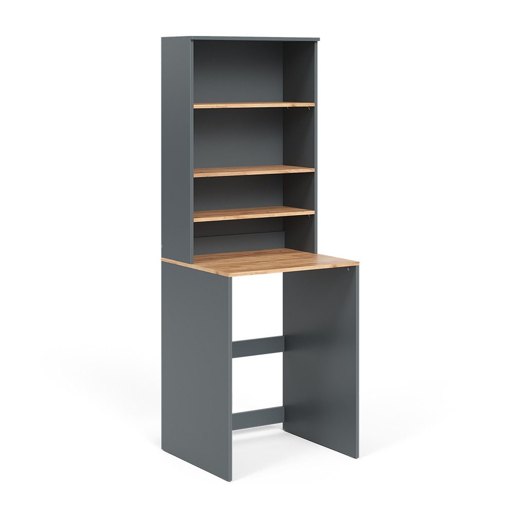 Vicco Waschmaschinenumbauschrank Viktor, Anthrazit/Goldkraft Eiche/Goldkraf günstig online kaufen