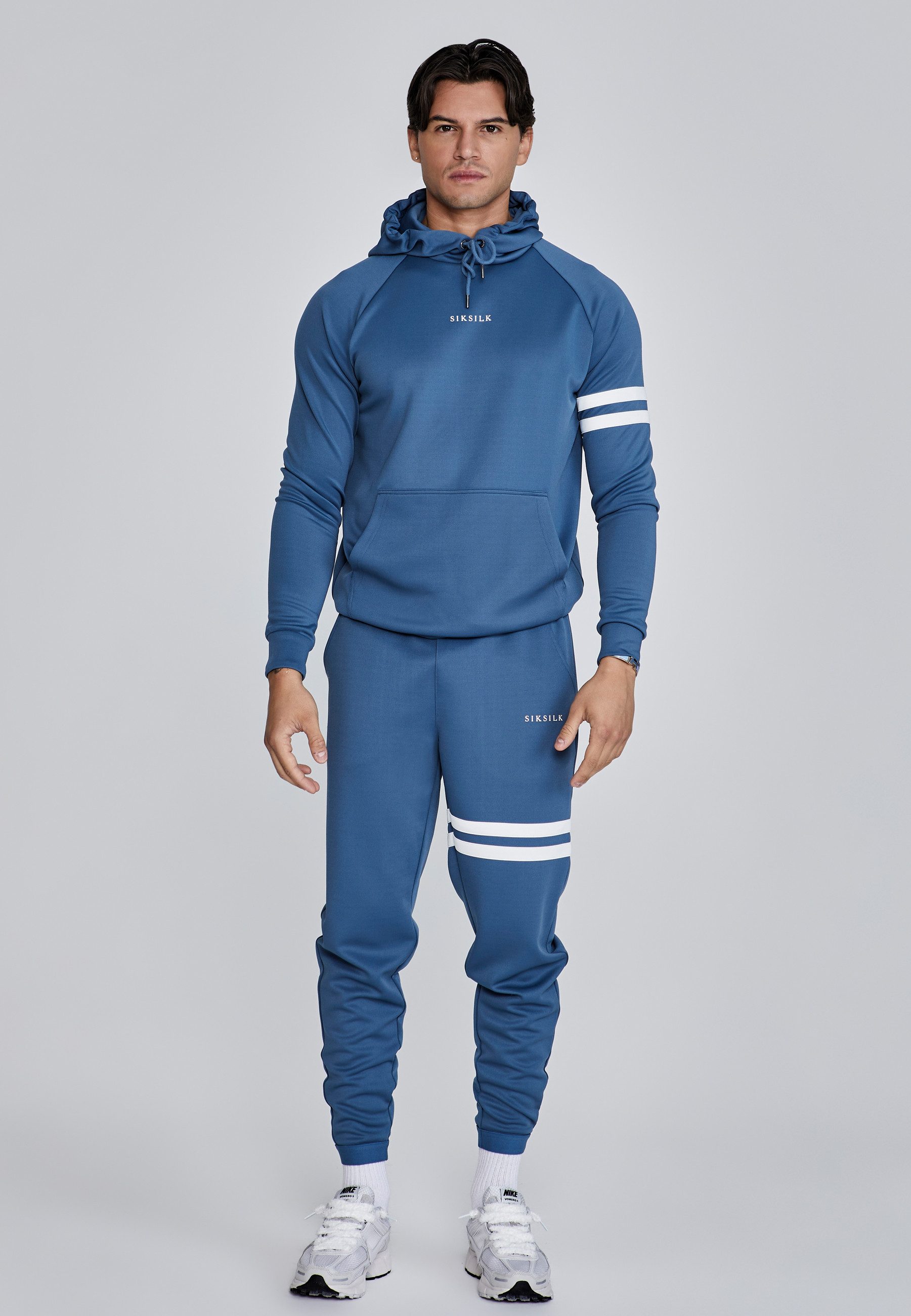 Siksilk Hoodie SikSilk Herren Blaues Muscle günstig online kaufen