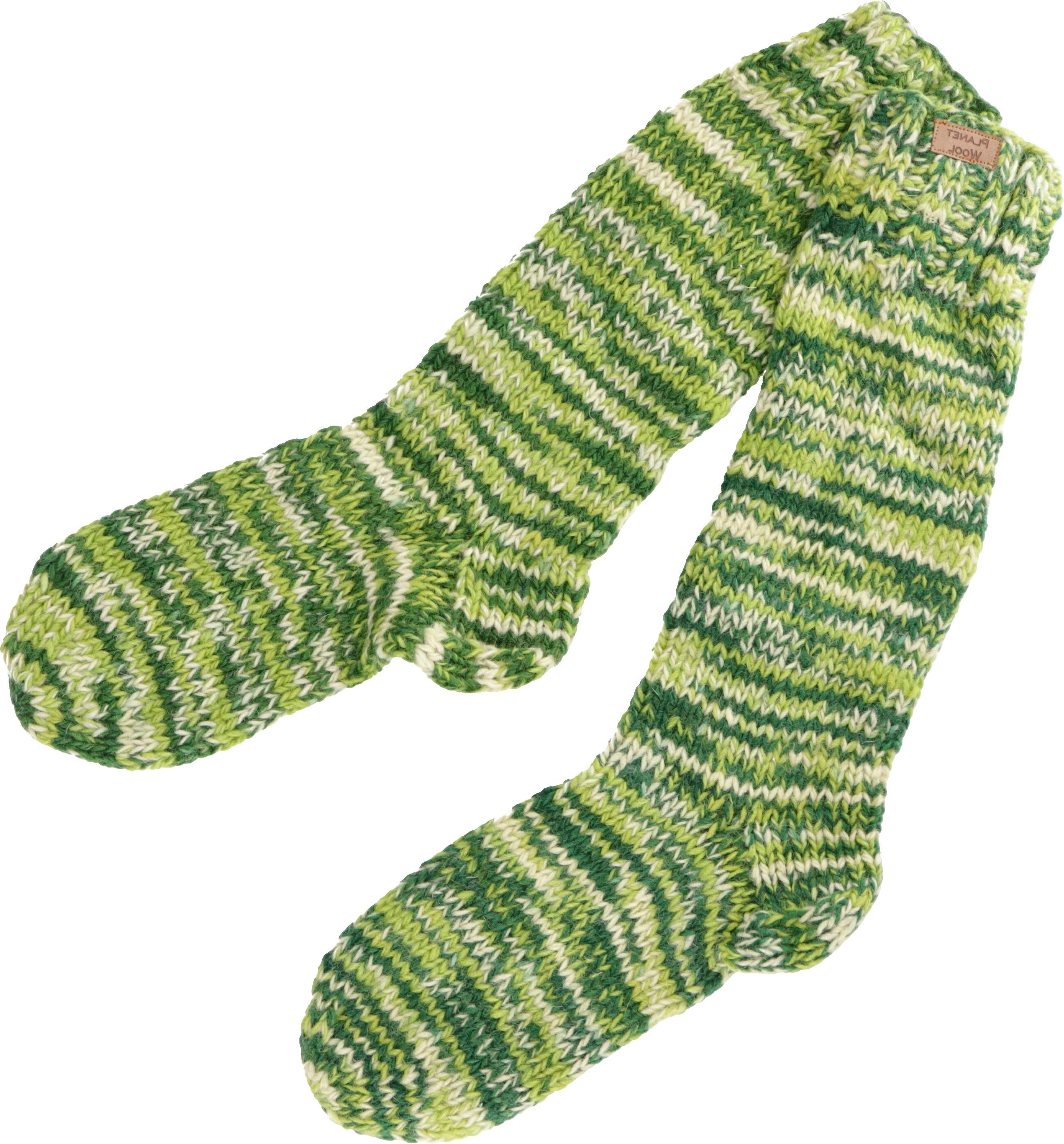 Guru-Shop Haussocken Handgestrickte Schafwollsocken, Haussocken,.. günstig online kaufen