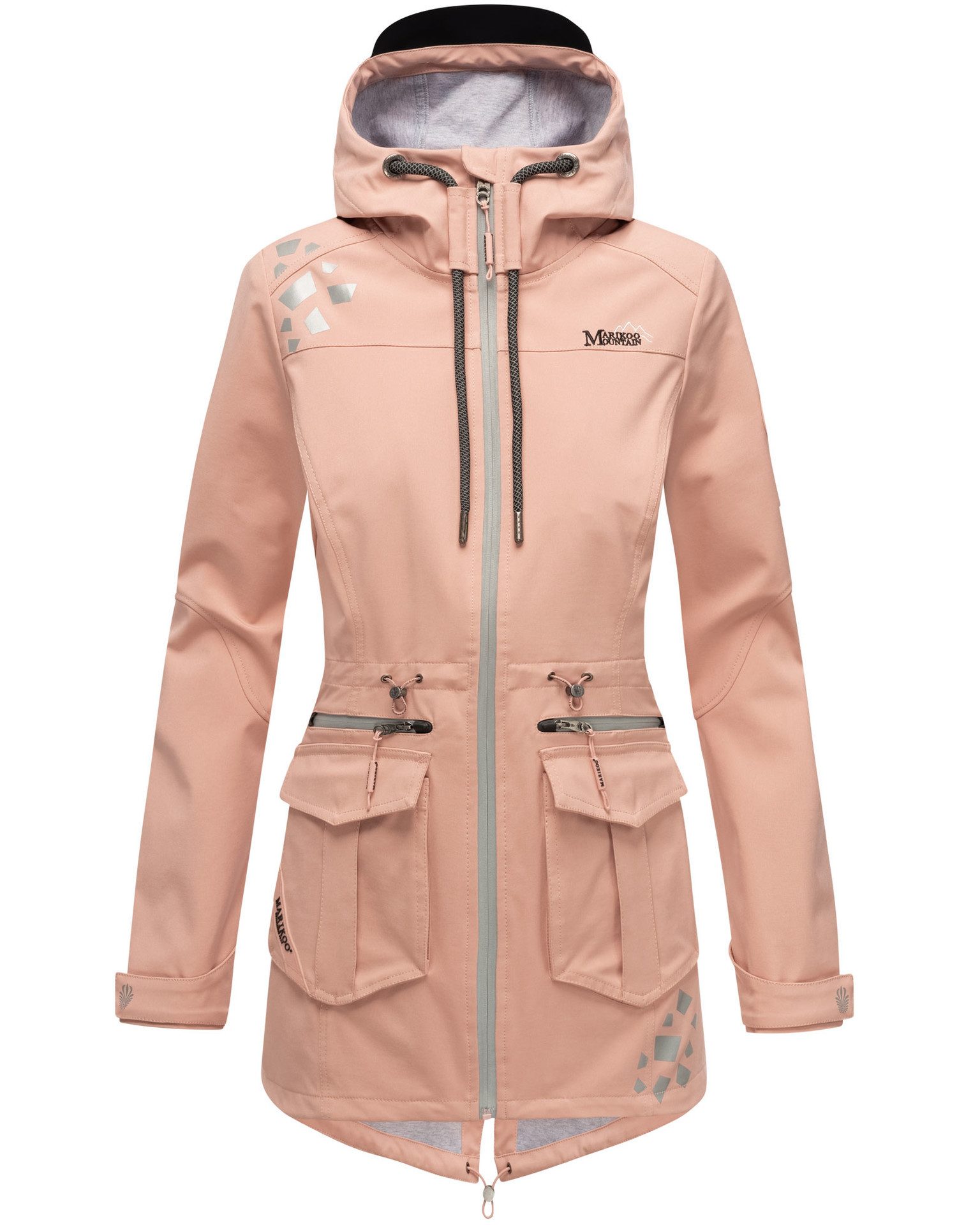 Marikoo Softshelljacke aus wasserabweisendem Obermaterial günstig online kaufen