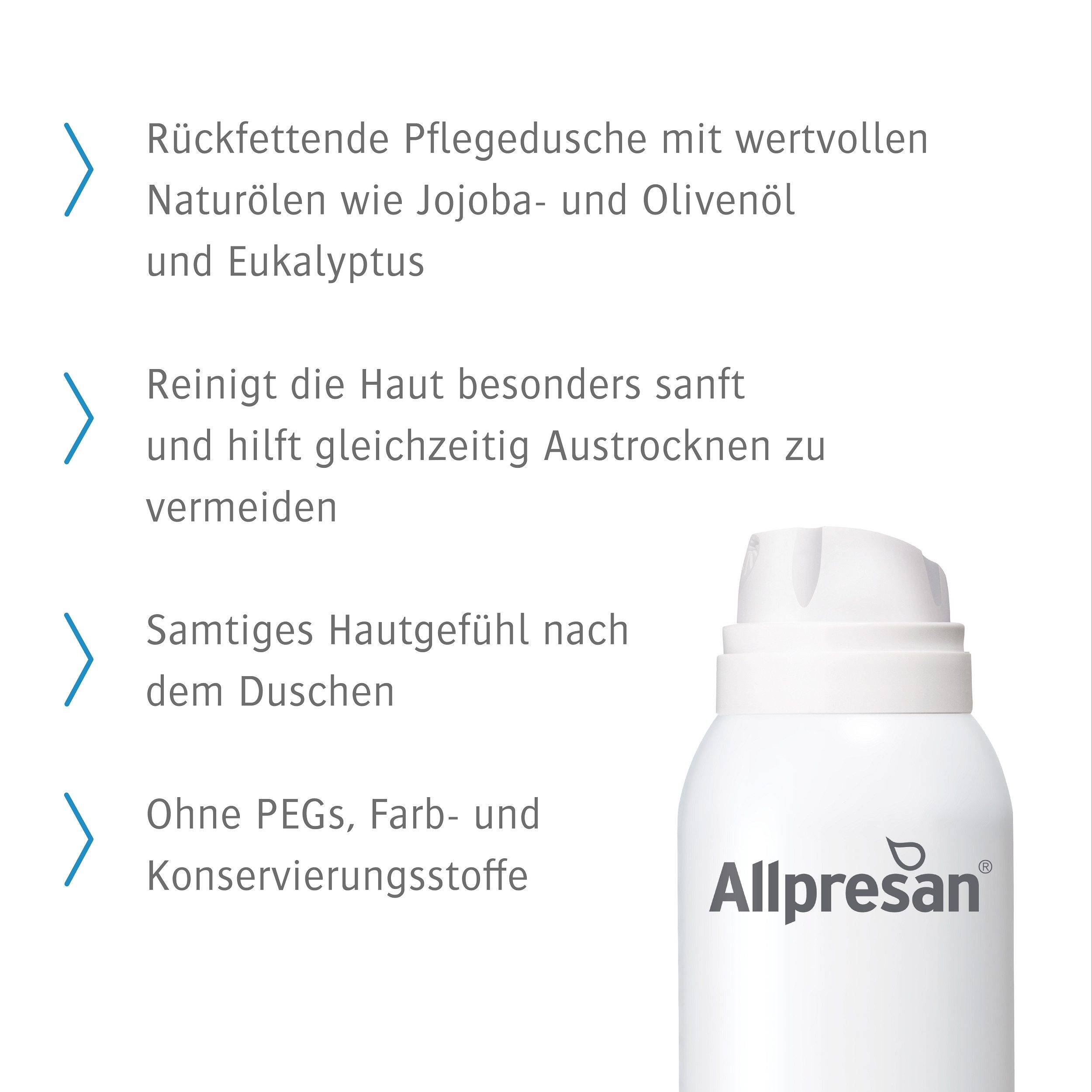 Allpresan Duschmousse Allpresan Dusch-Schaum HYDRO SHOWER Limited Edt. Eukalyptus 125ml, 1-tlg., auch für empfindliche & trockene Haut