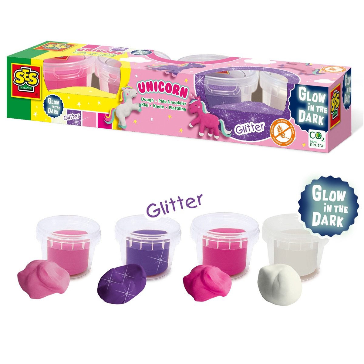 SES Creative Knete SES CREATIVE Knete Unicorn 4x90g